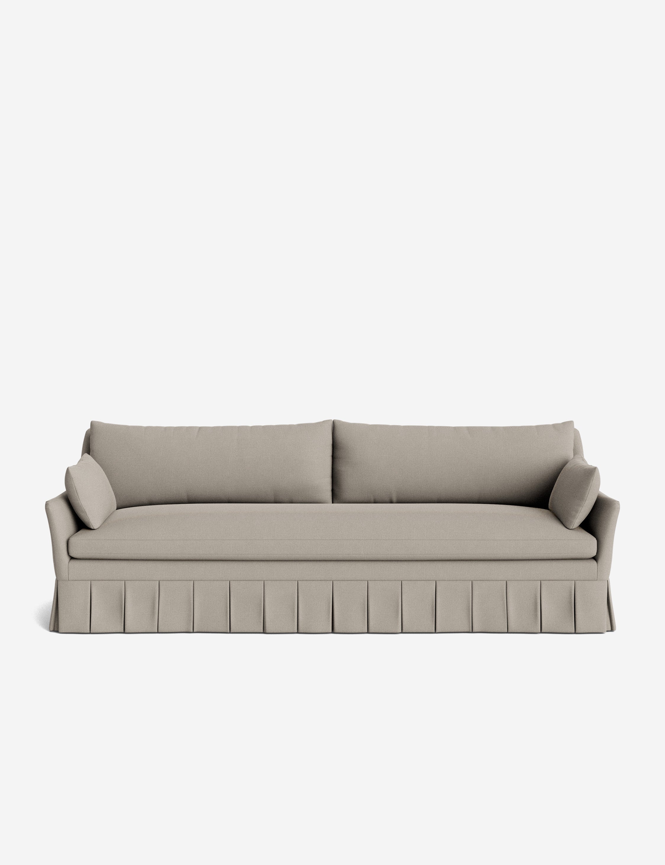Pavona Pleated Sofa | Transitional Style, Slope-Arm Design