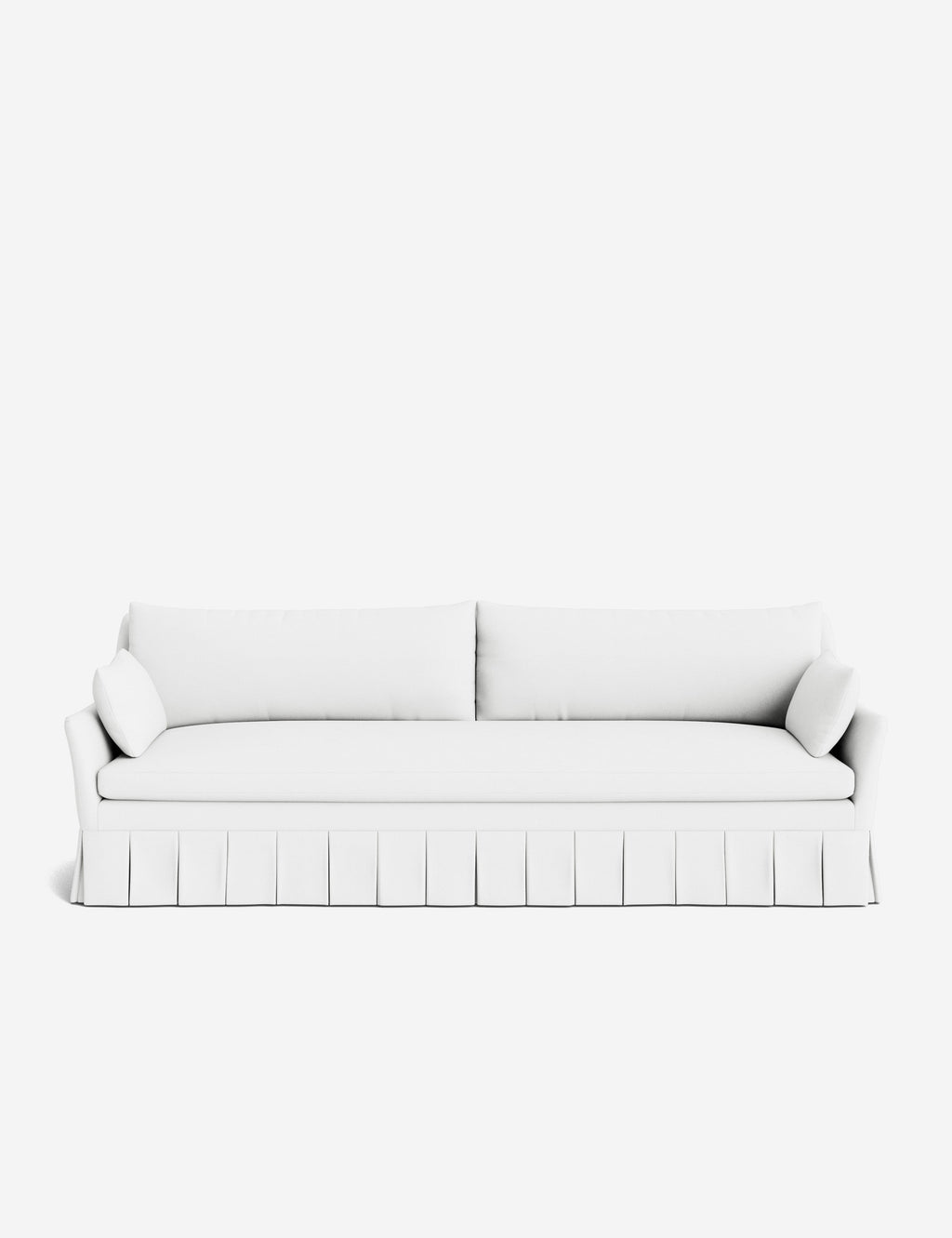 Pavona Pleated Sofa | Transitional Style, Slope-Arm Design