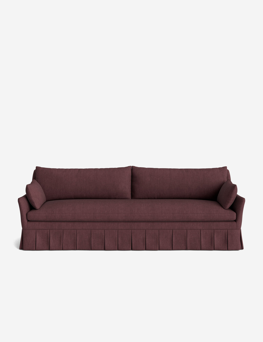 Pavona Pleated Sofa | Transitional Style, Slope-Arm Design