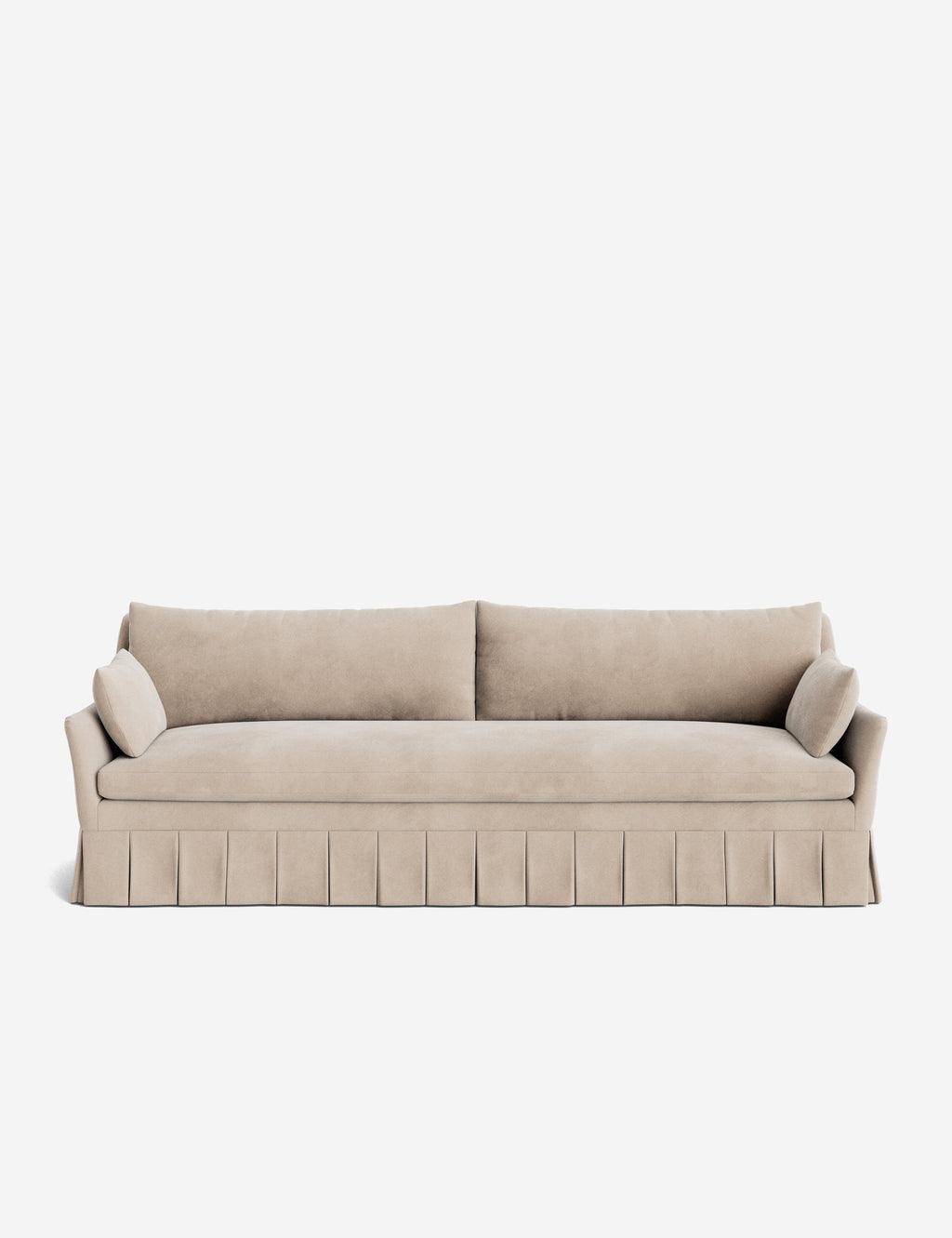 Pavona Pleated Sofa | Transitional Style, Slope-Arm Design