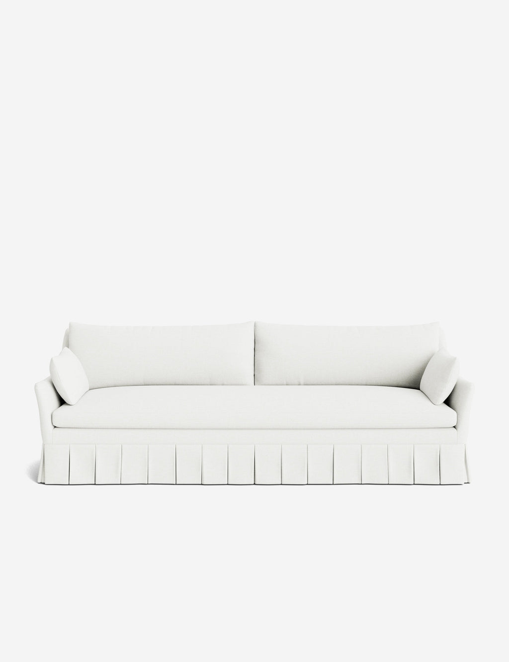 Pavona Pleated Sofa | Transitional Style, Slope-Arm Design