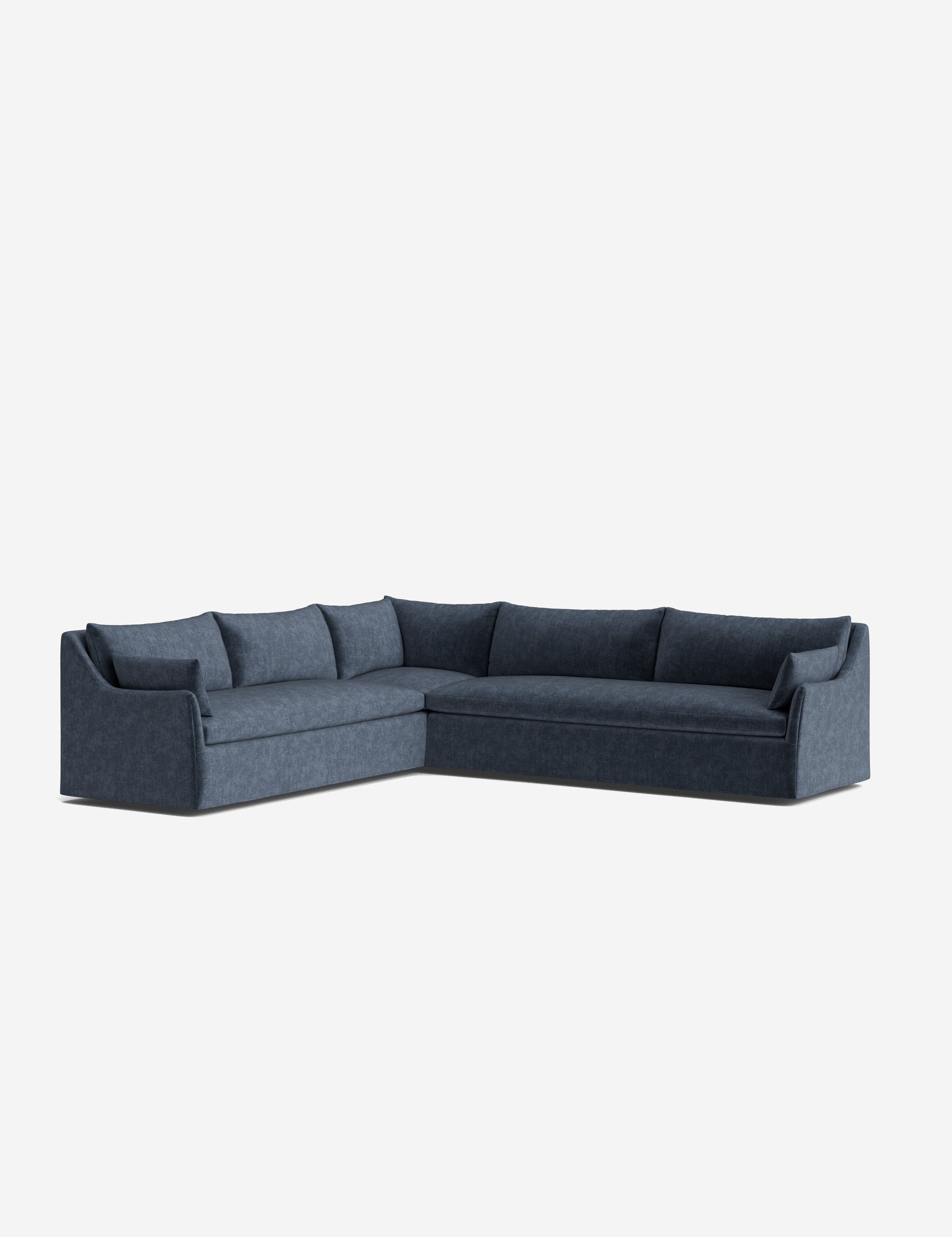 Palia Corner Sectional Sofa | Slipcover-Style, Slope-Arm Design