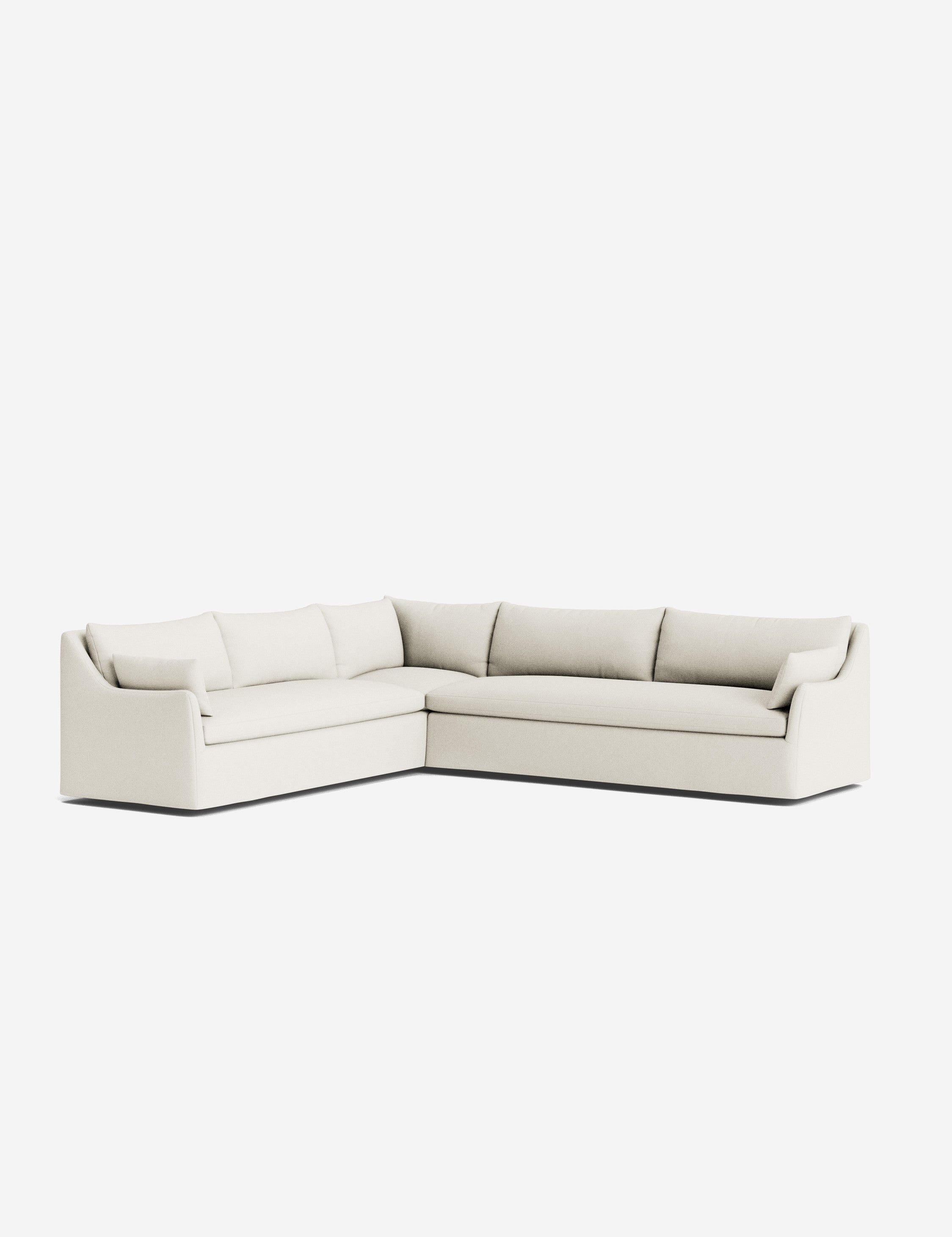 Palia Corner Sectional Sofa | Slipcover-Style, Slope-Arm Design