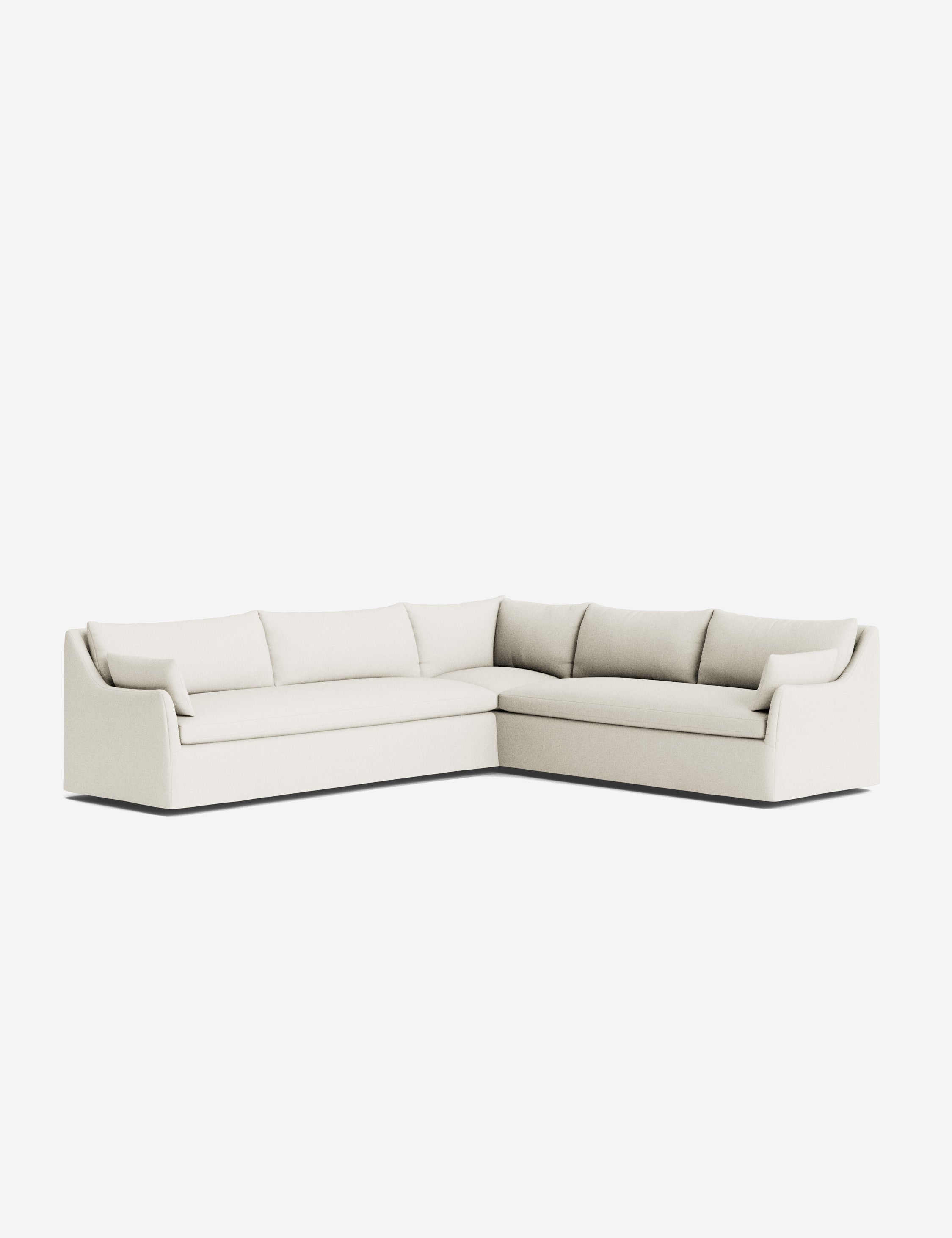 Palia Corner Sectional Sofa | Slipcover-Style, Slope-Arm Design