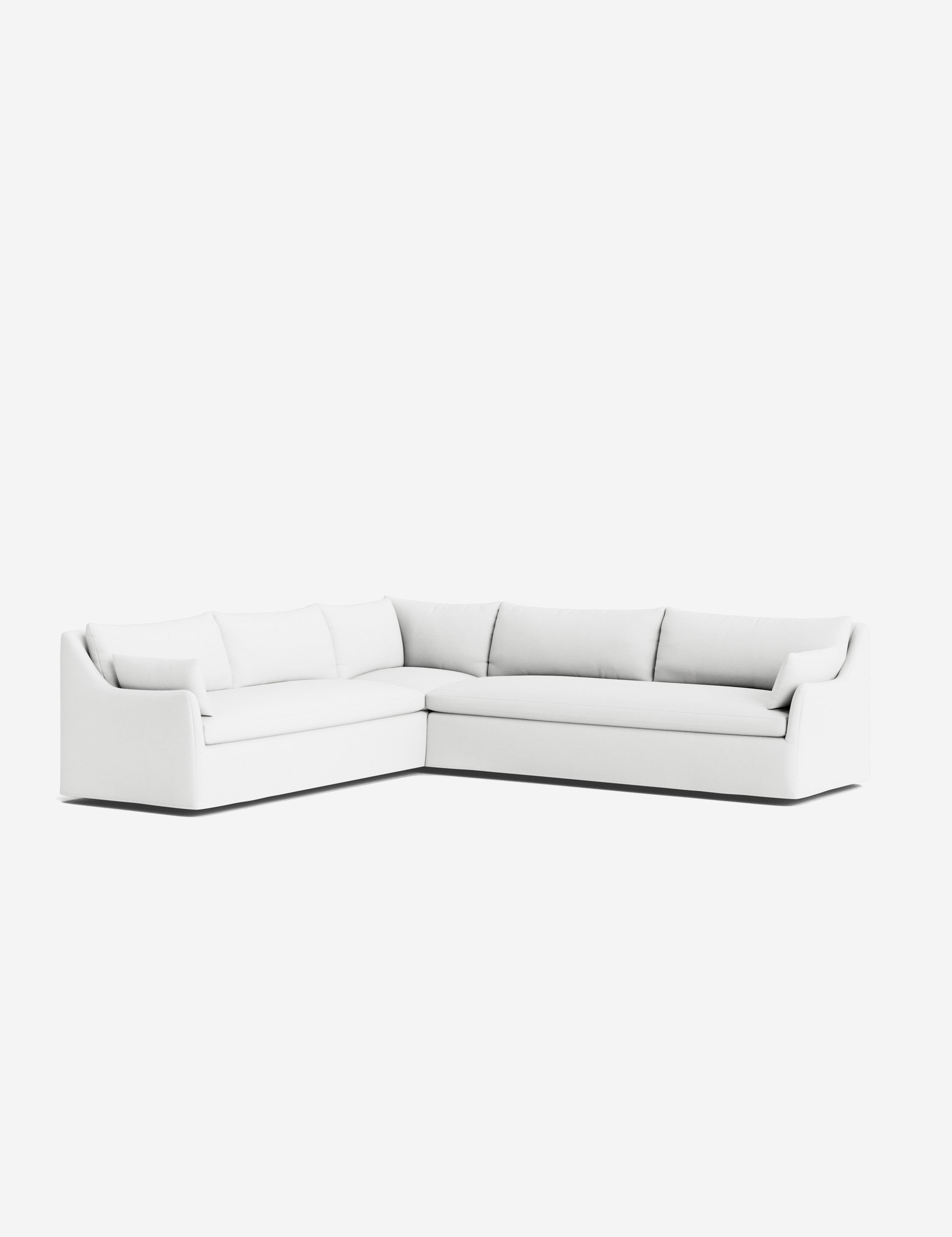 Palia Corner Sectional Sofa | Slipcover-Style, Slope-Arm Design