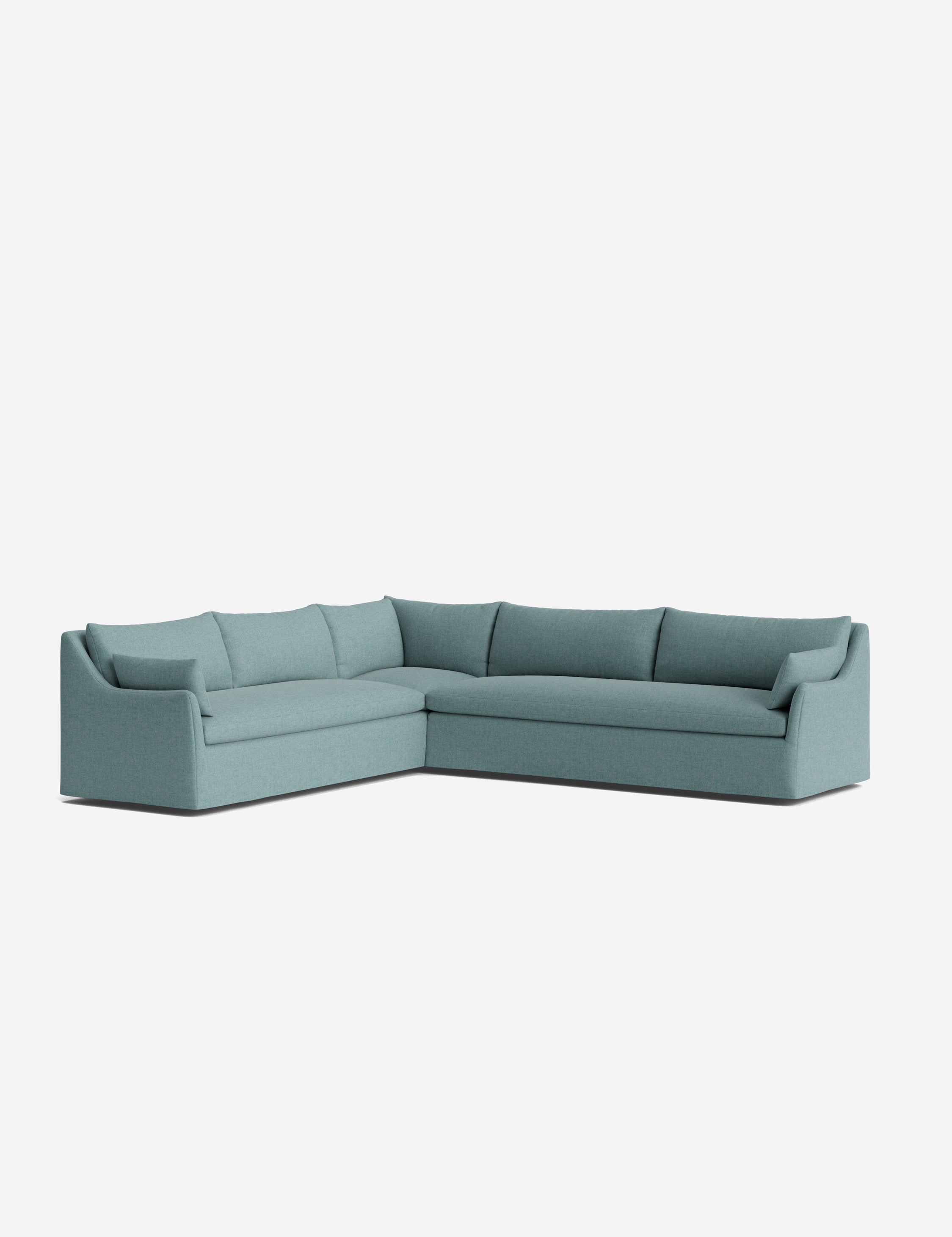 Palia Corner Sectional Sofa | Slipcover-Style, Slope-Arm Design