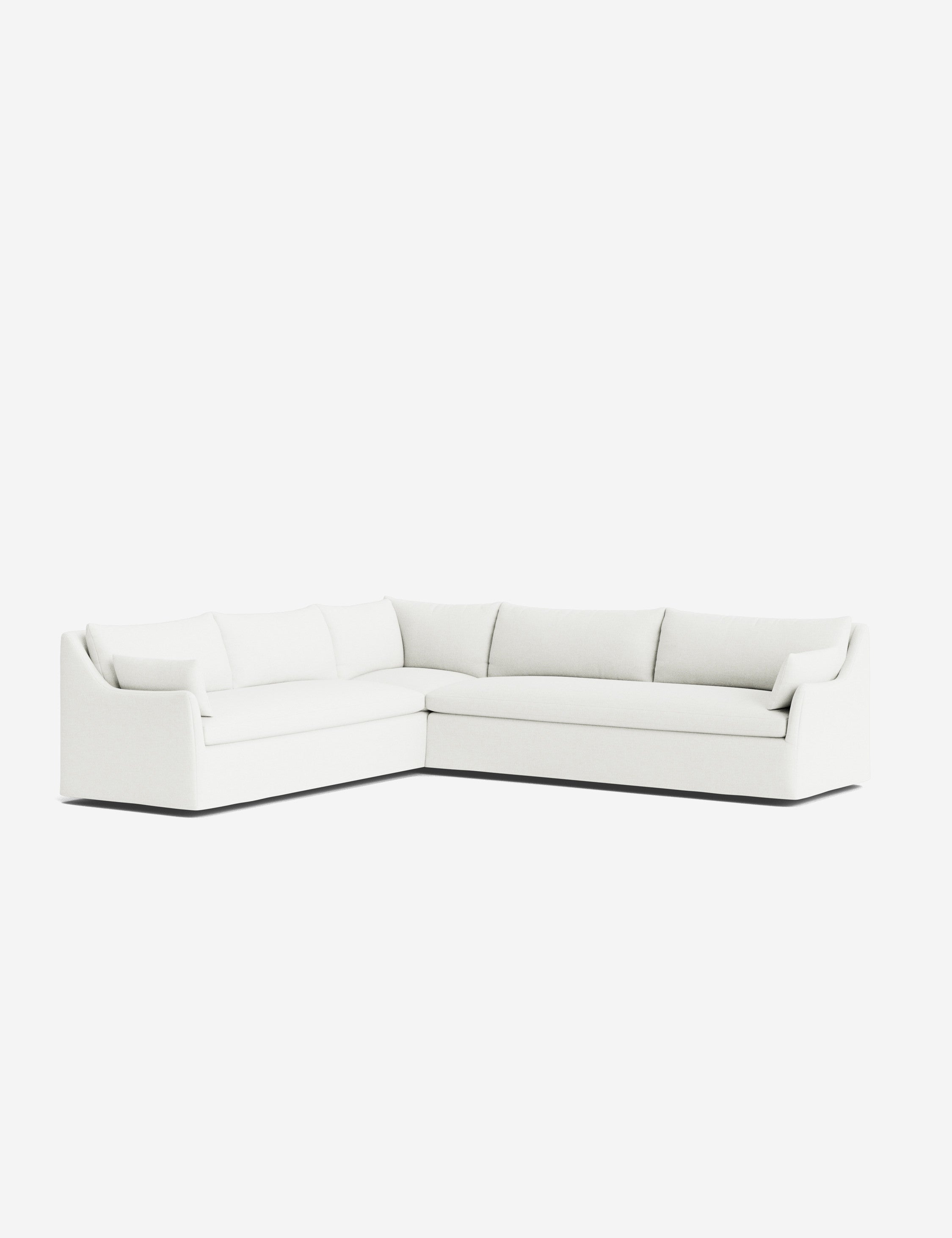 Palia Corner Sectional Sofa | Slipcover-Style, Slope-Arm Design