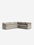 Palia Corner Sectional Sofa | Slipcover-Style, Slope-Arm Design