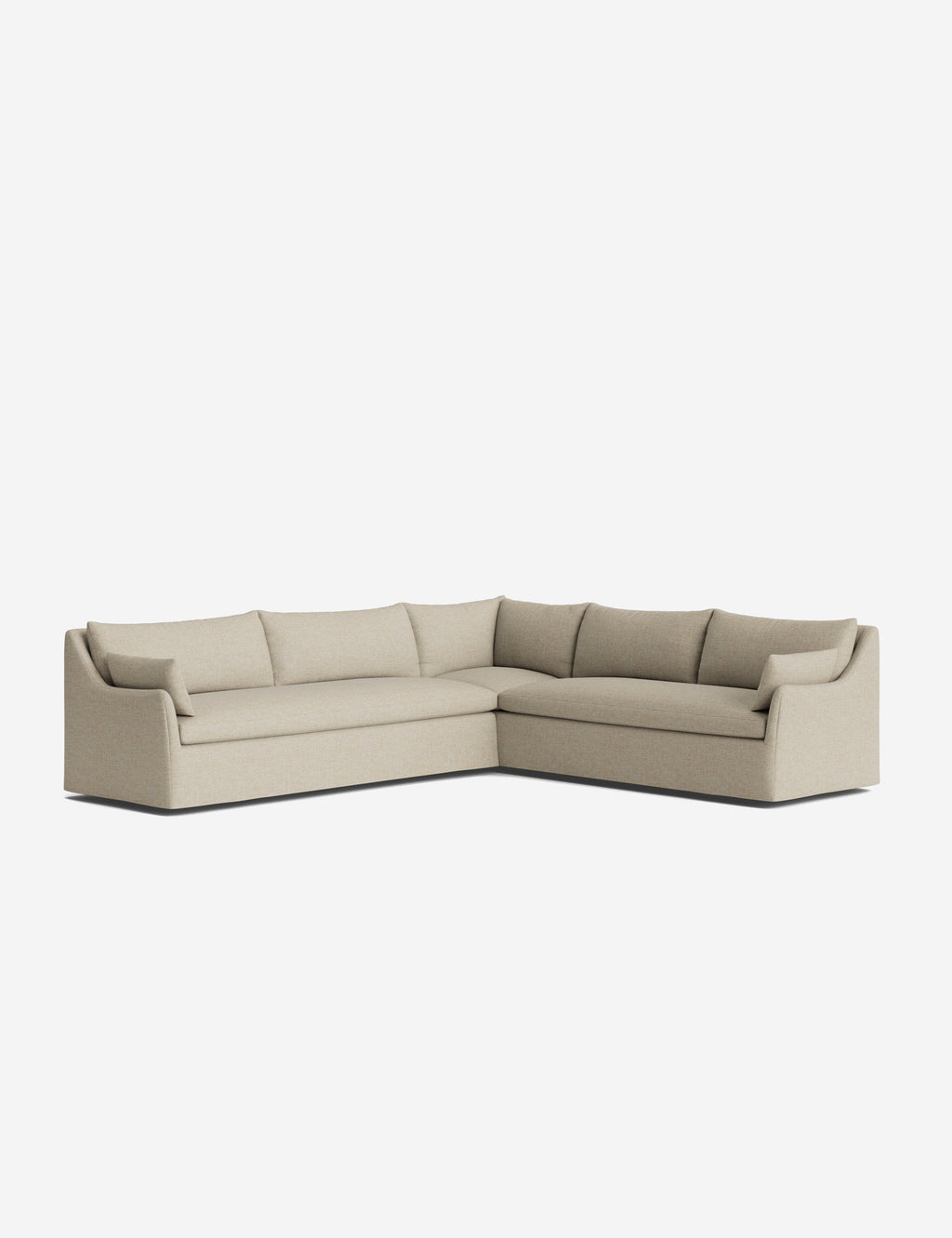 Palia Corner Sectional Sofa | Slipcover-Style, Slope-Arm Design