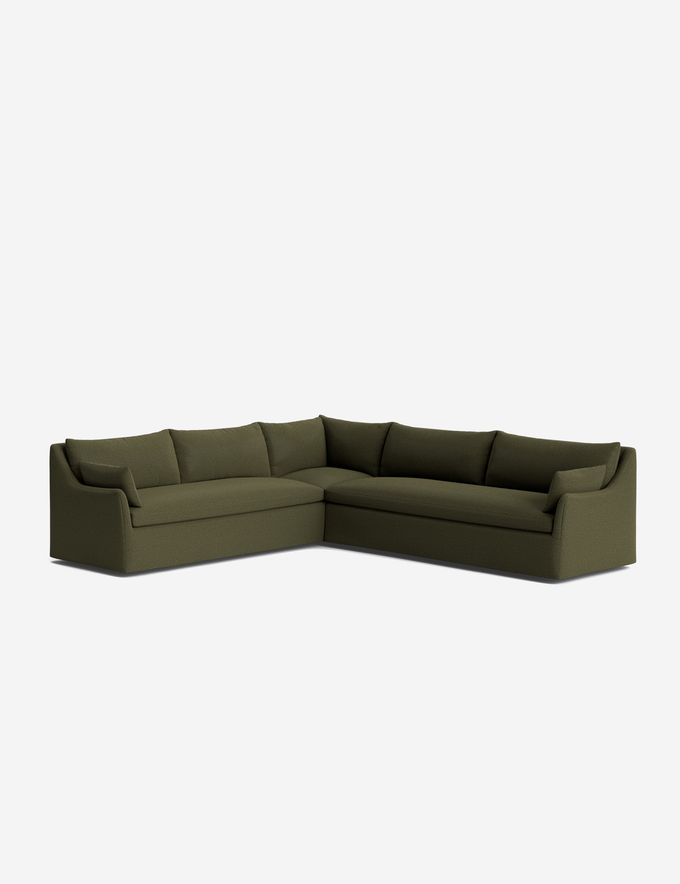 Palia Corner Sectional Sofa | Slipcover-Style, Slope-Arm Design