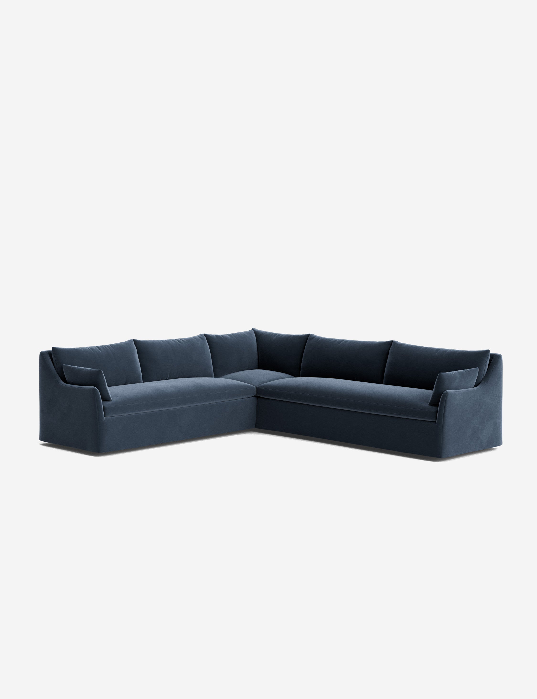 Palia Corner Sectional Sofa | Slipcover-Style, Slope-Arm Design