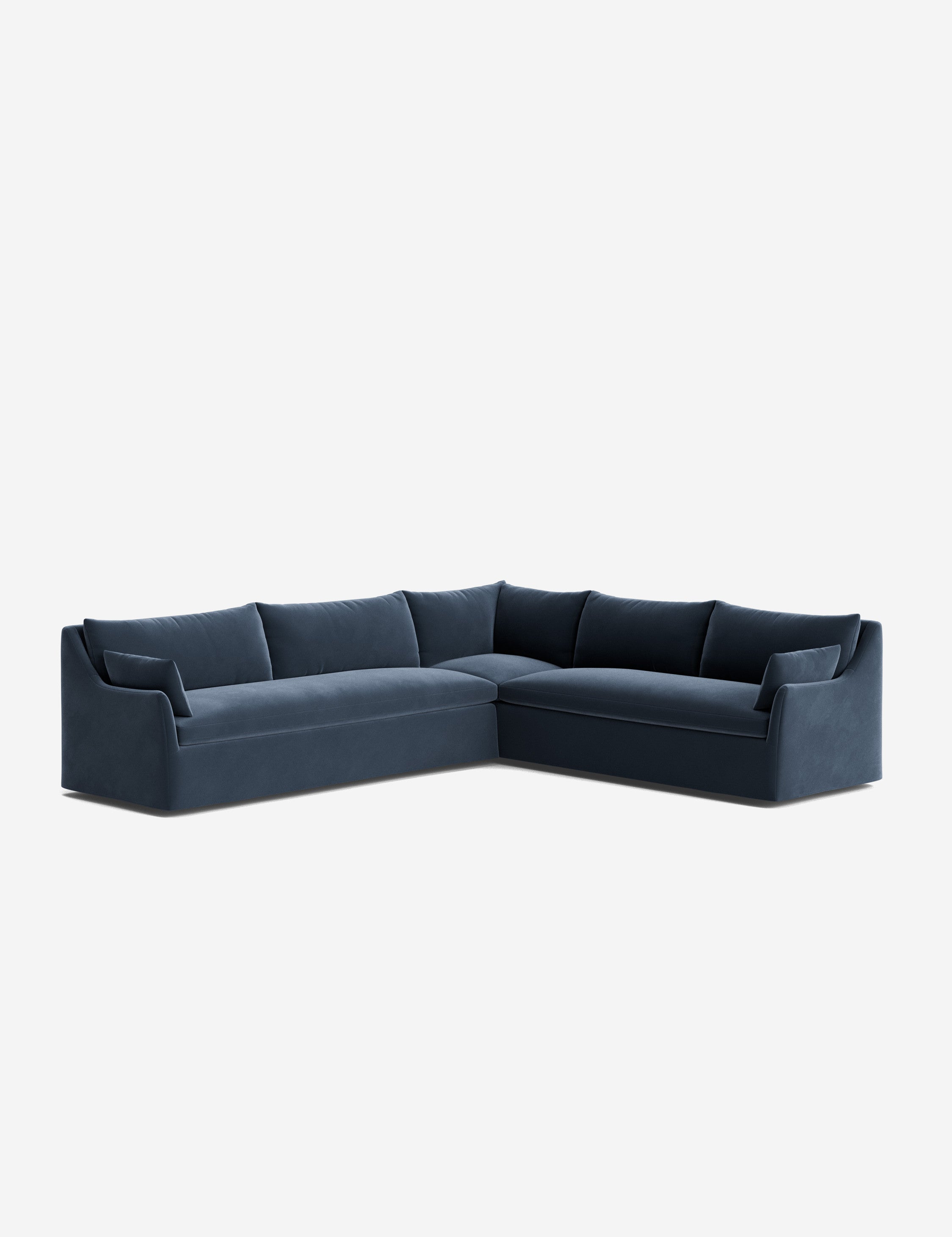Palia Corner Sectional Sofa | Slipcover-Style, Slope-Arm Design