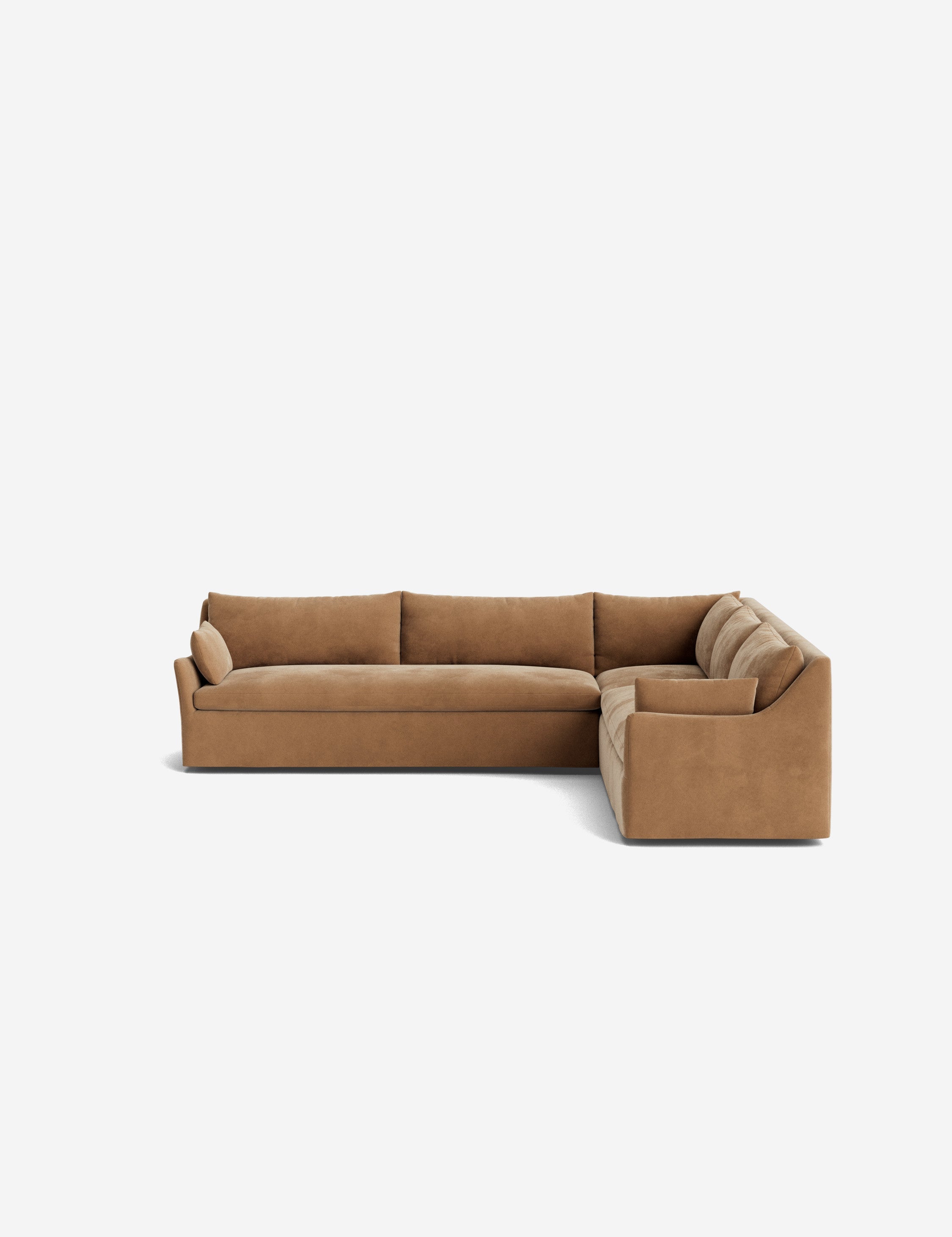 Palia Corner Sectional Sofa | Slipcover-Style, Slope-Arm Design