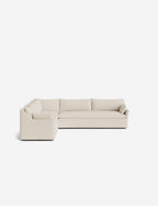 Palia Corner Sectional Sofa | Slipcover-Style, Slope-Arm Design
