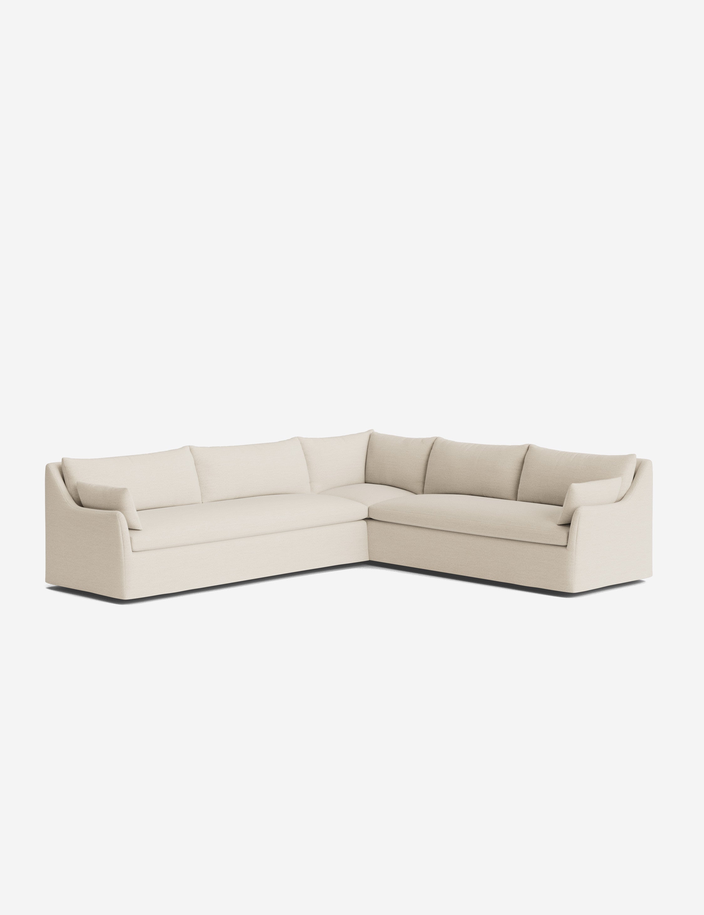 Palia Corner Sectional Sofa | Slipcover-Style, Slope-Arm Design