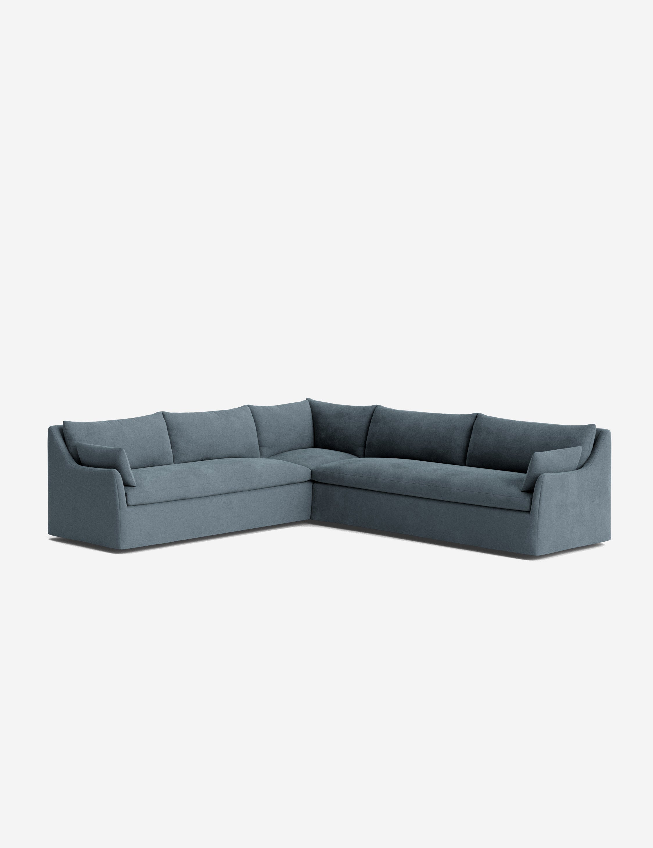 Palia Corner Sectional Sofa | Slipcover-Style, Slope-Arm Design