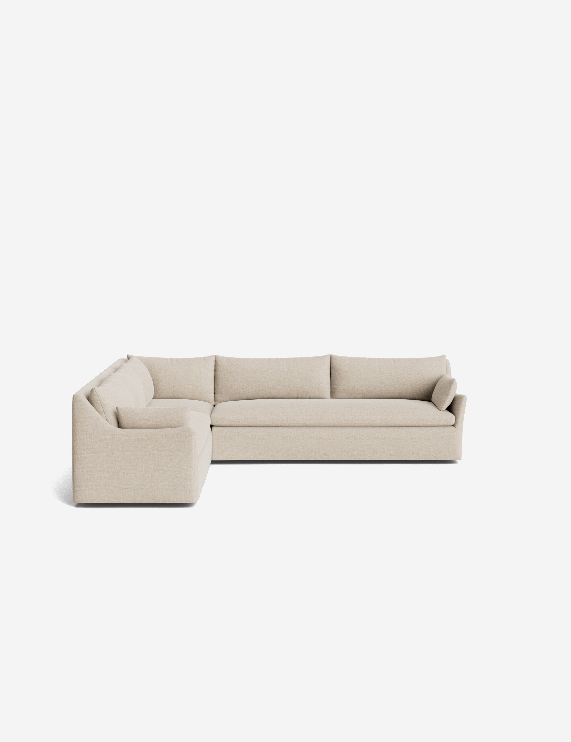 Palia Corner Sectional Sofa | Slipcover-Style, Slope-Arm Design