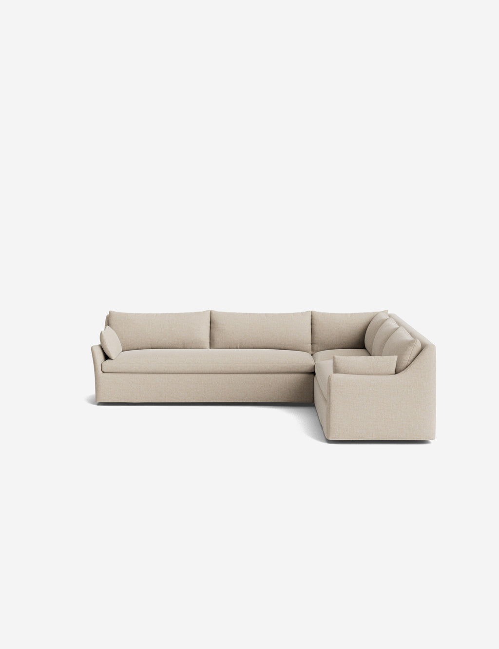 Palia Corner Sectional Sofa | Slipcover-Style, Slope-Arm Design