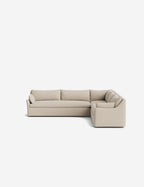 Palia Corner Sectional Sofa | Slipcover-Style, Slope-Arm Design
