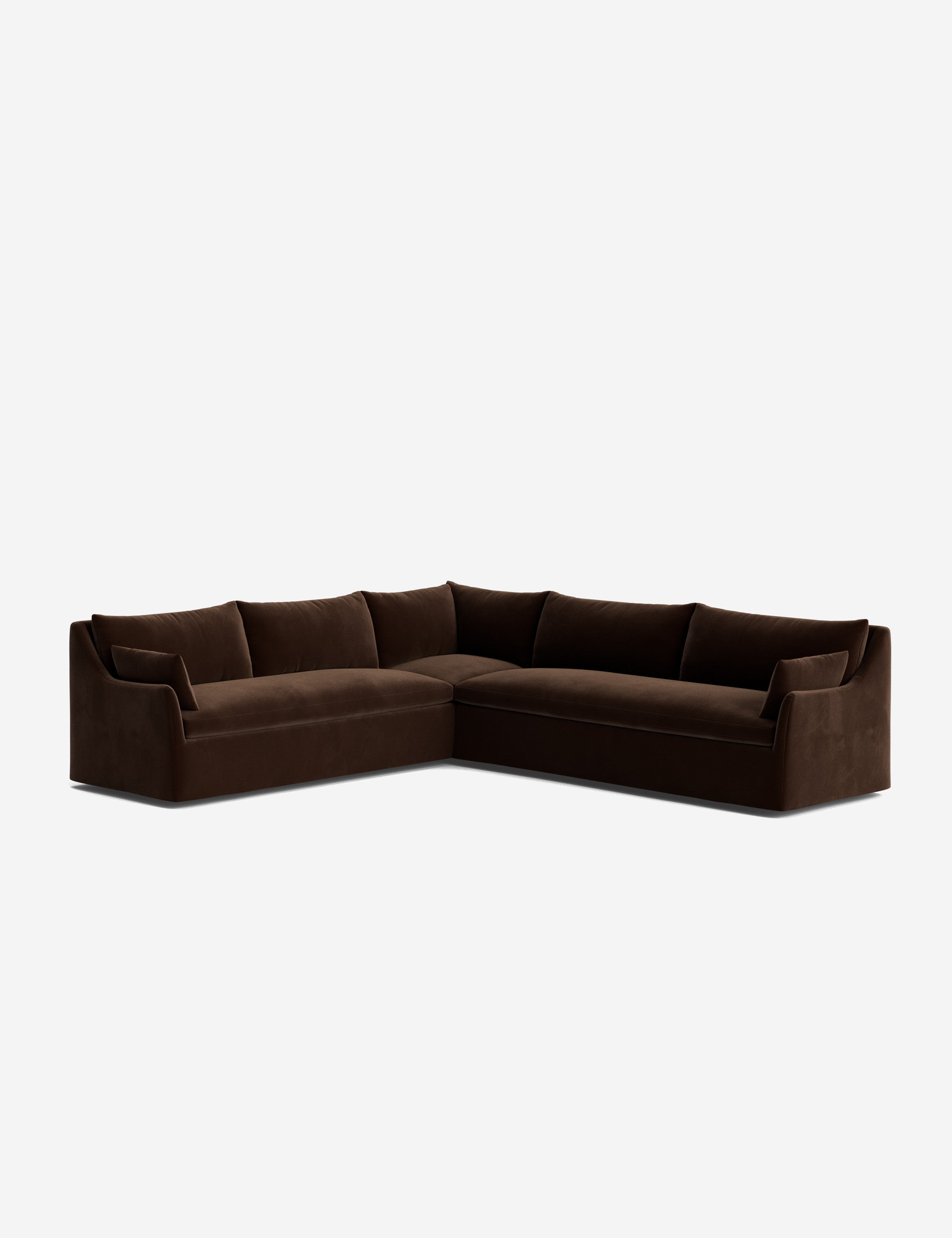 Palia Corner Sectional Sofa | Slipcover-Style, Slope-Arm Design