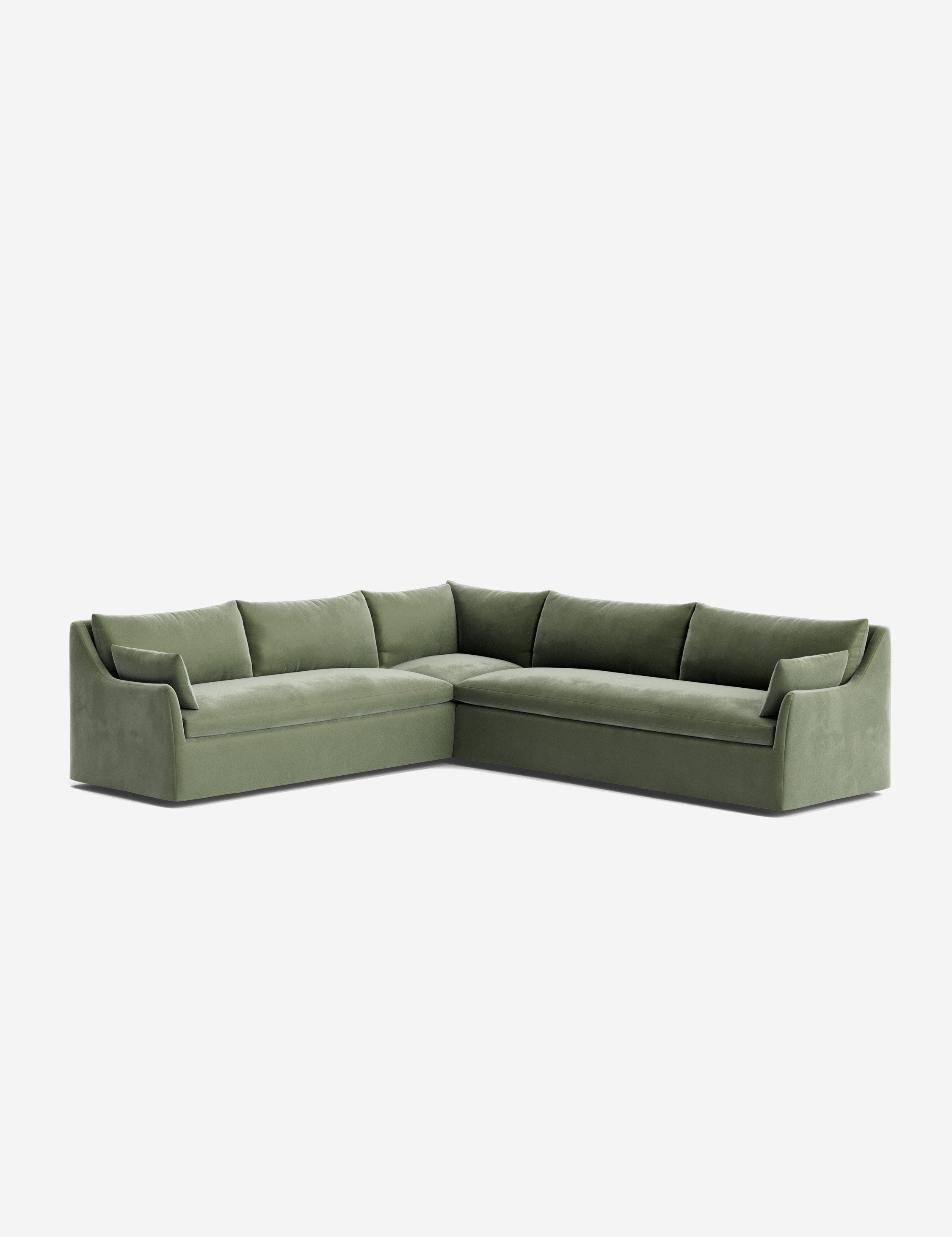 Palia Corner Sectional Sofa | Slipcover-Style, Slope-Arm Design