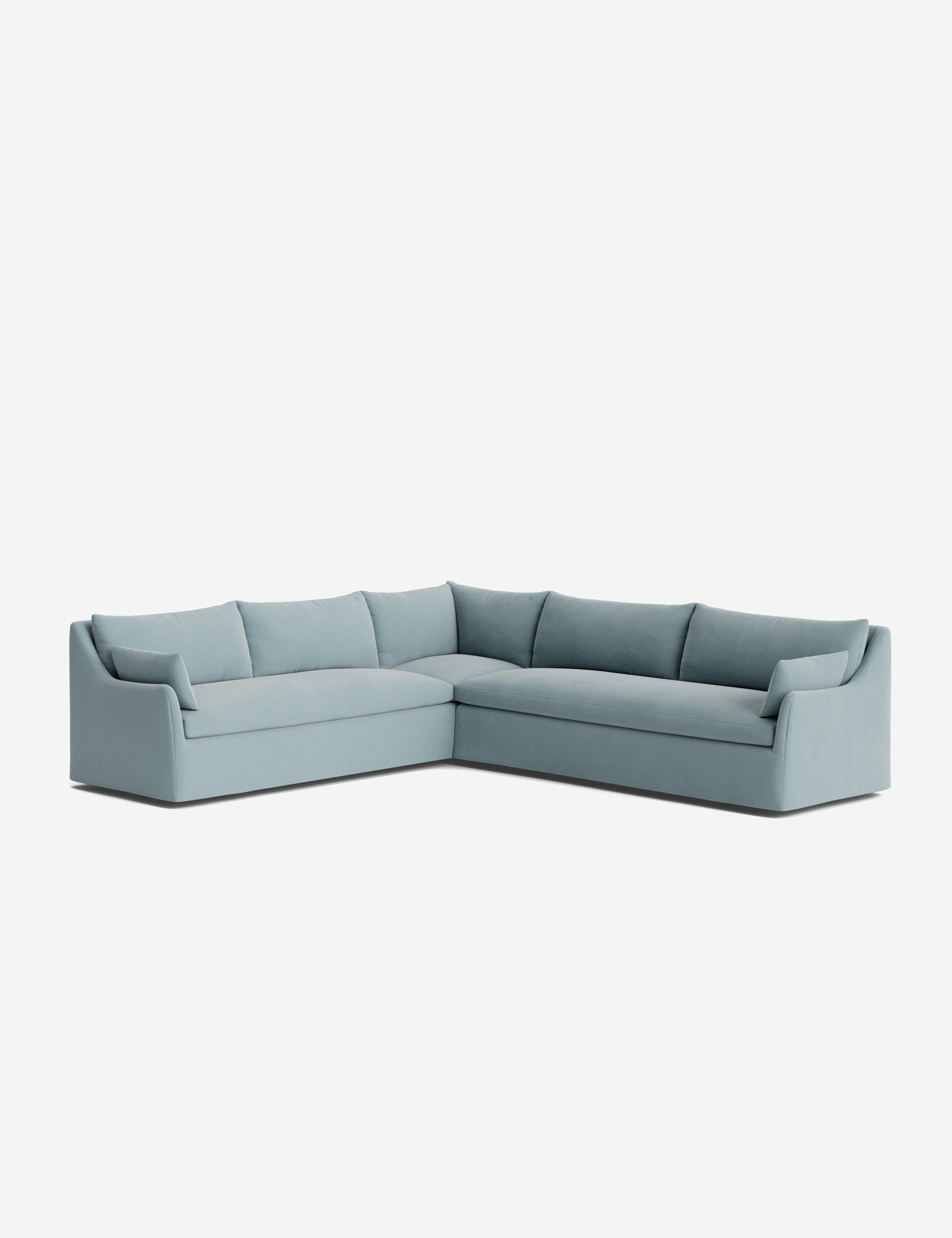 Palia Corner Sectional Sofa | Slipcover-Style, Slope-Arm Design