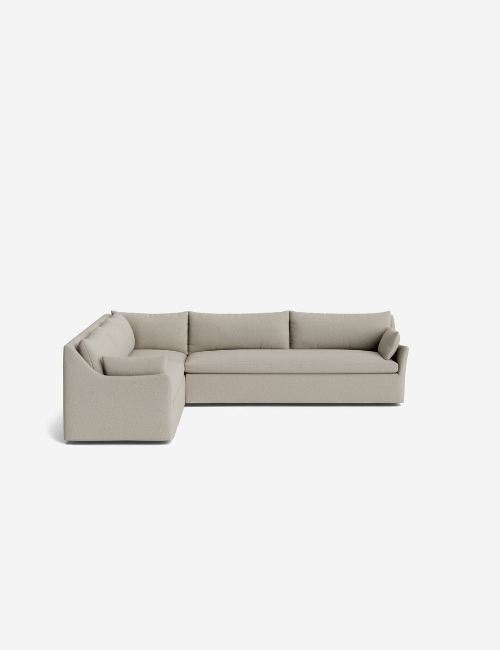 Palia Corner Sectional Sofa | Slipcover-Style, Slope-Arm Design