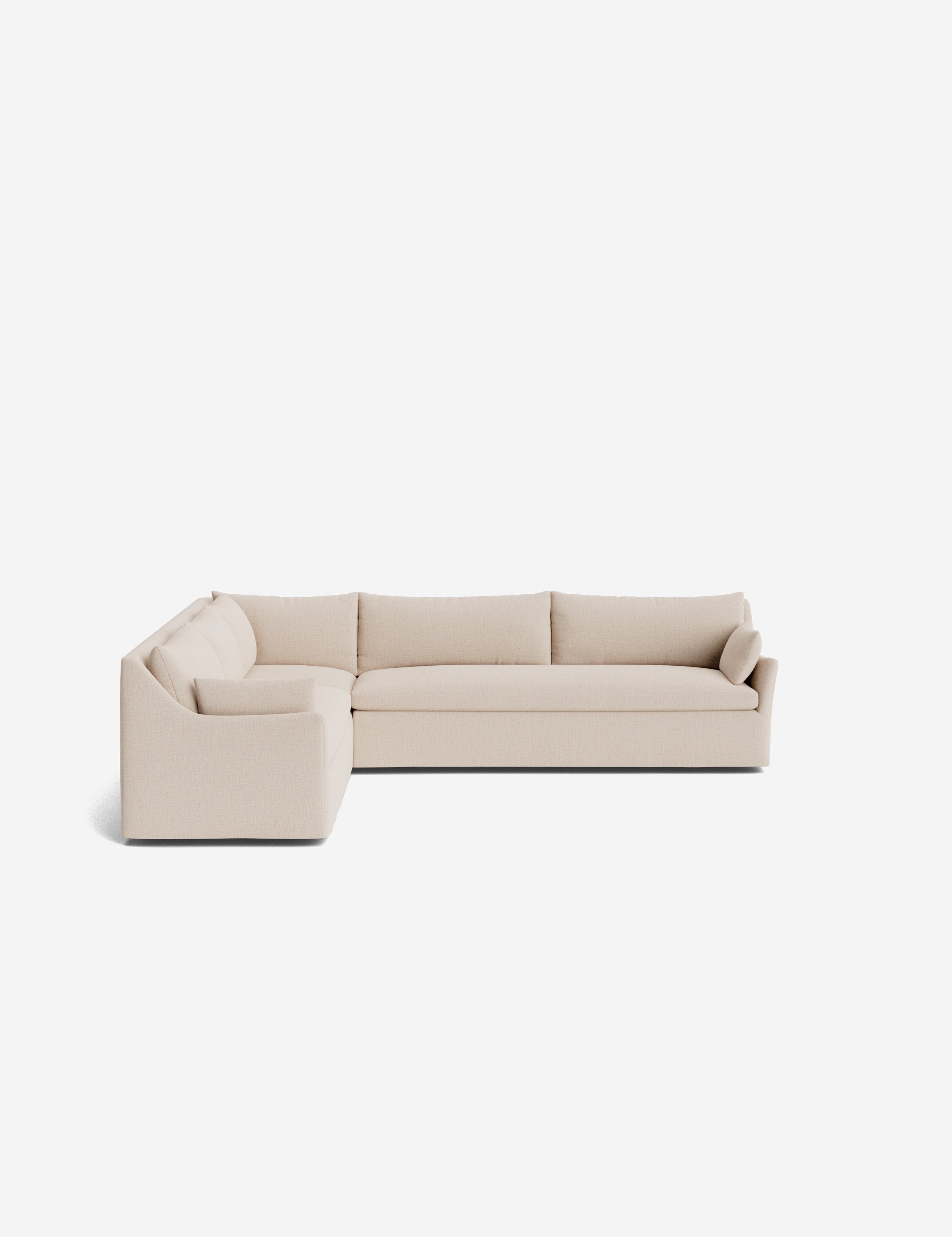 Palia Corner Sectional Sofa | Slipcover-Style, Slope-Arm Design