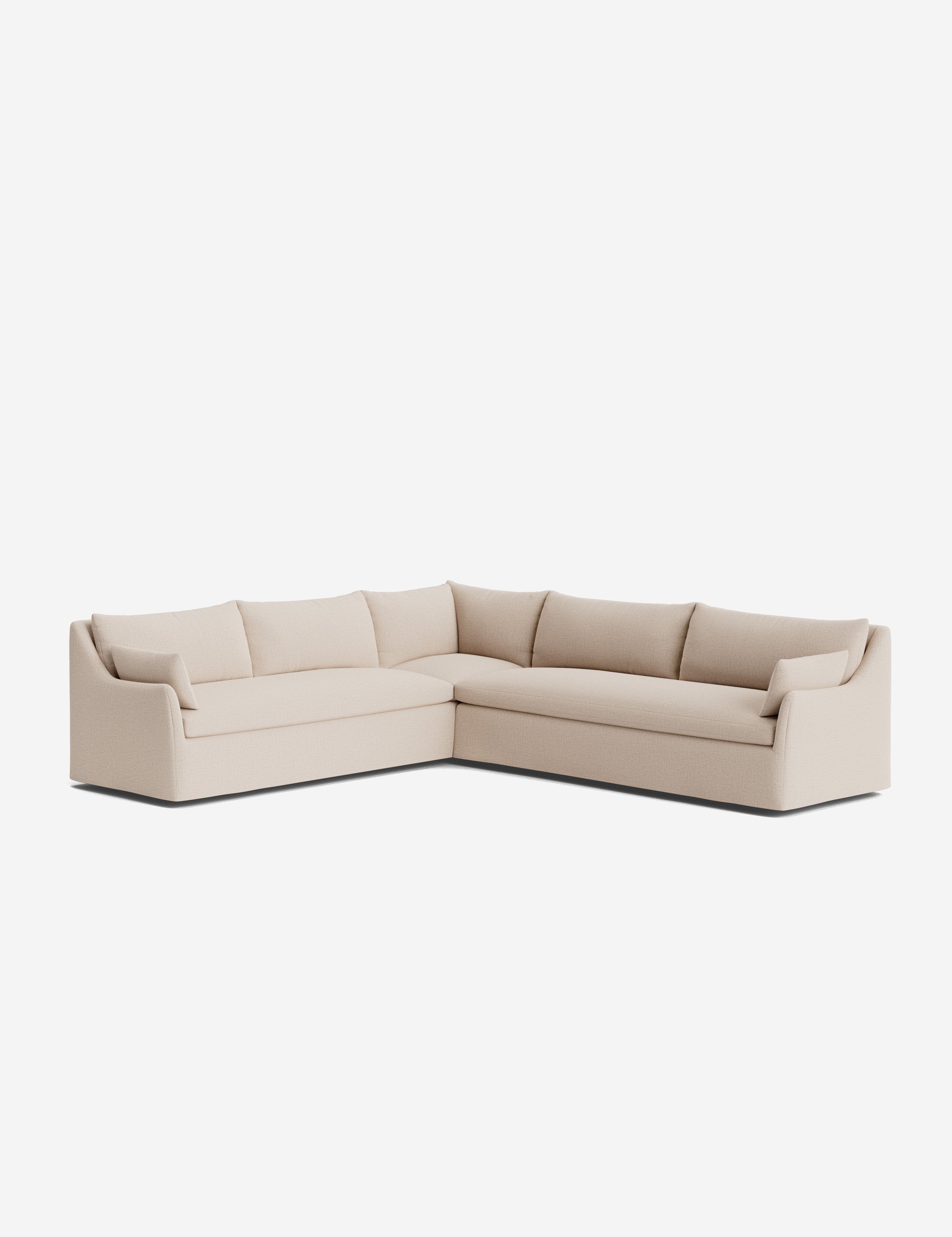 Palia Corner Sectional Sofa | Slipcover-Style, Slope-Arm Design