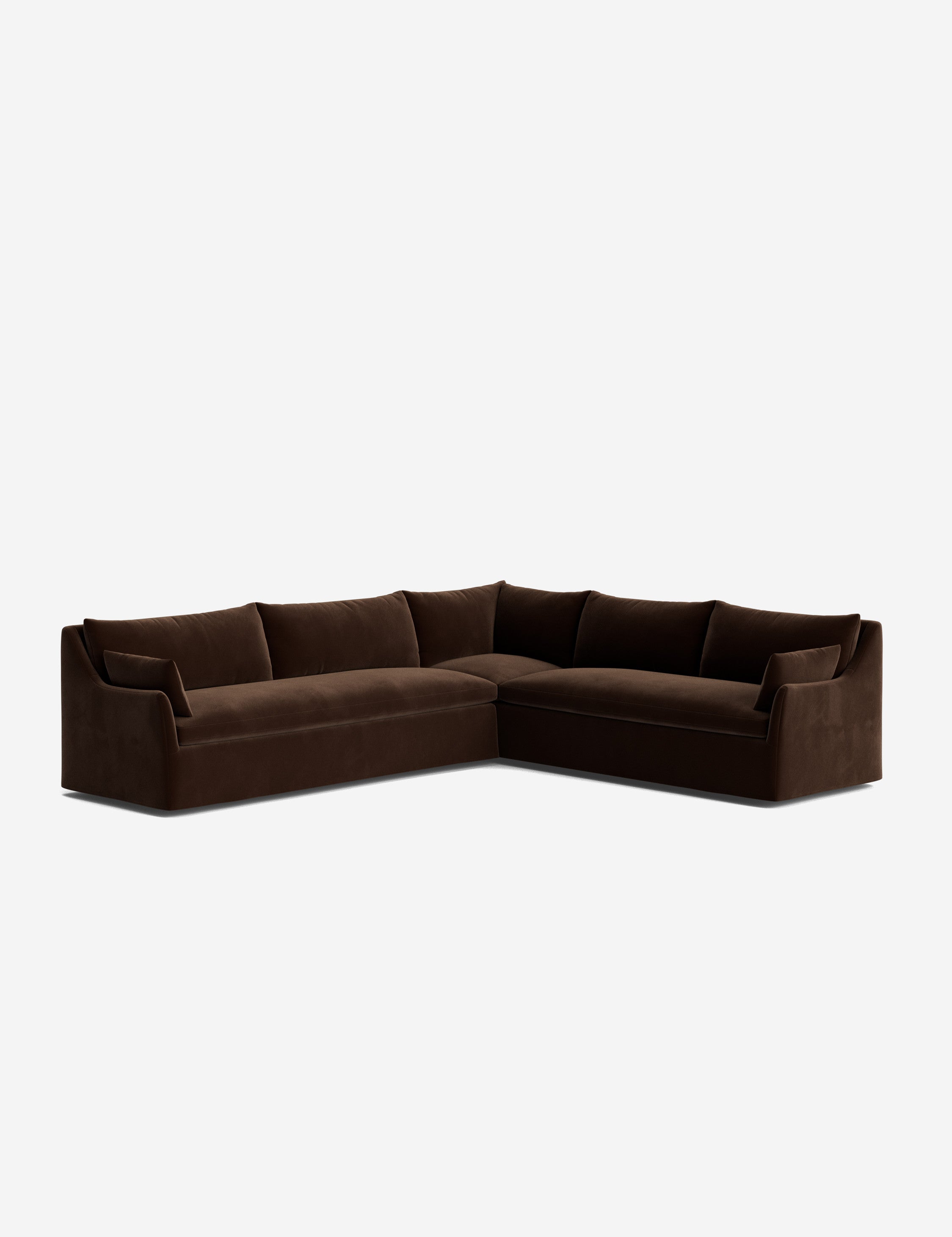Palia Corner Sectional Sofa | Slipcover-Style, Slope-Arm Design