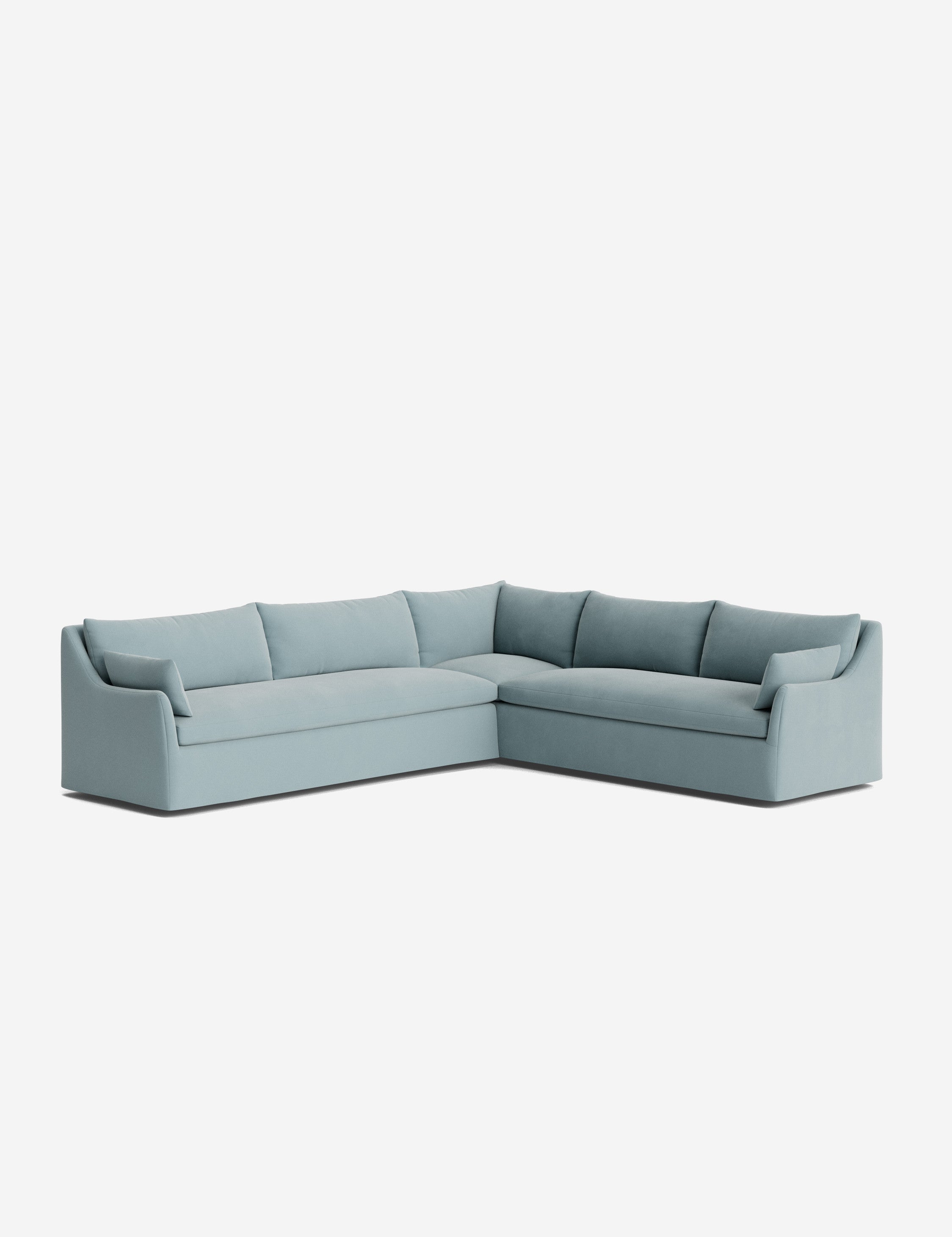 Palia Corner Sectional Sofa | Slipcover-Style, Slope-Arm Design