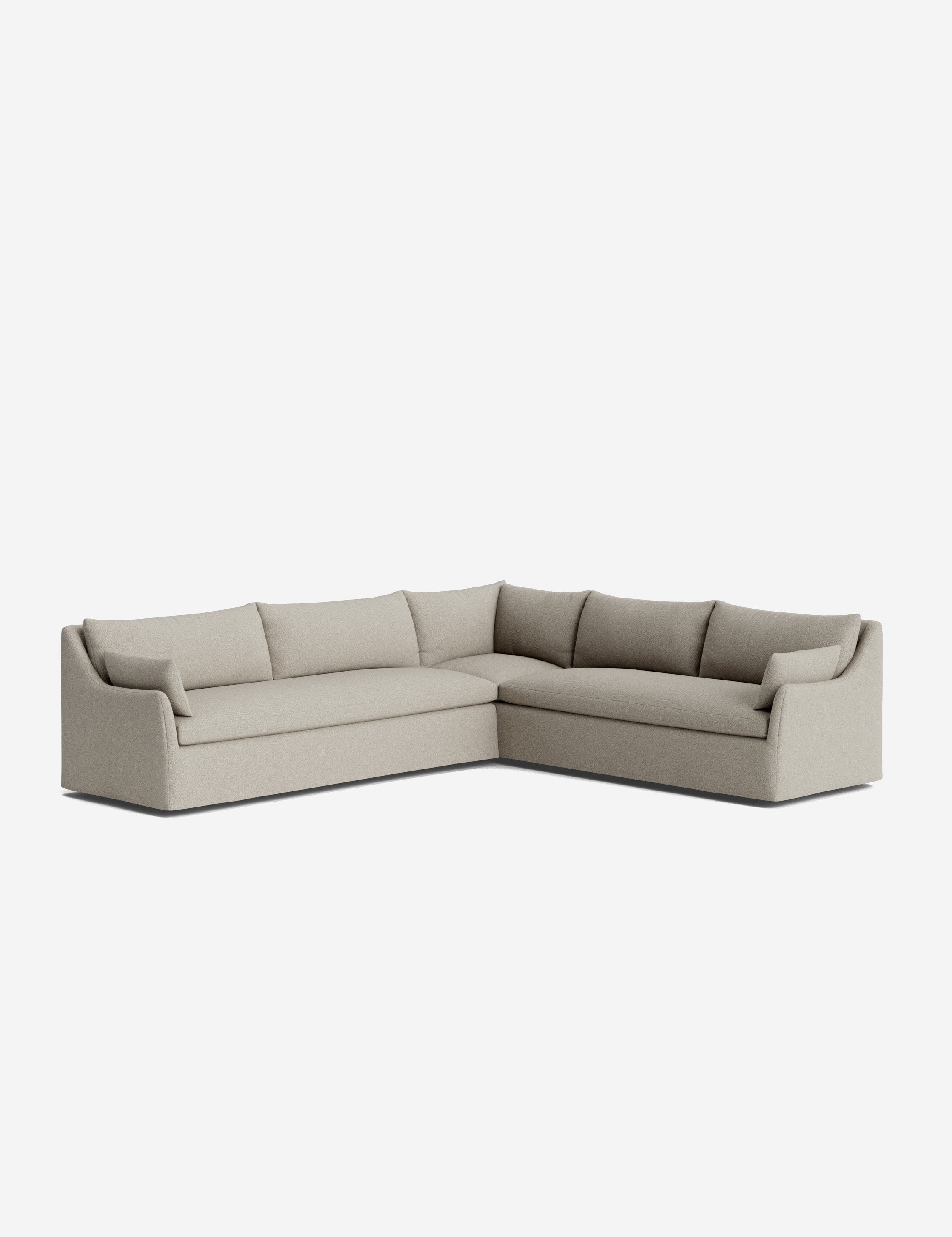Palia Corner Sectional Sofa | Slipcover-Style, Slope-Arm Design
