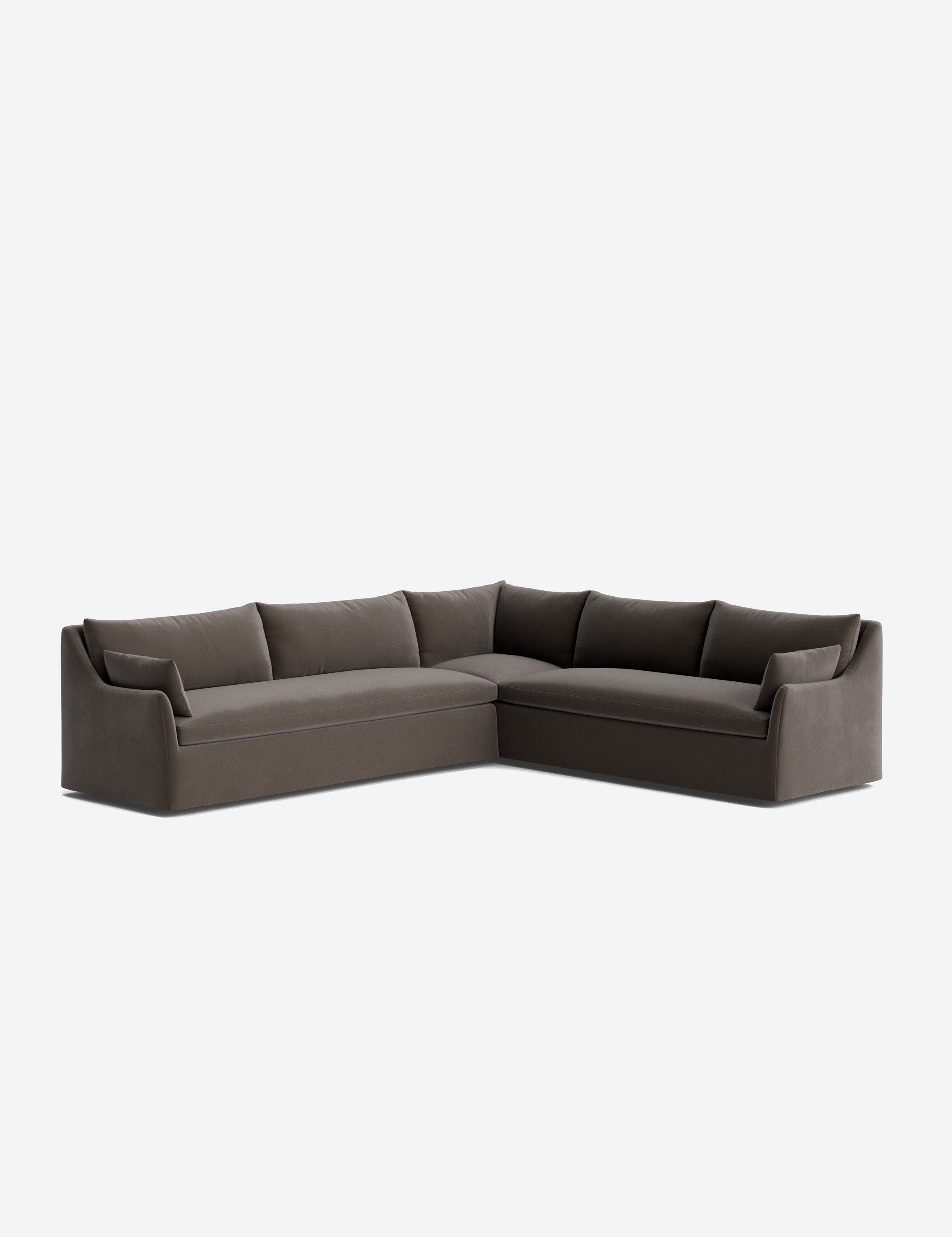 Palia Corner Sectional Sofa | Slipcover-Style, Slope-Arm Design