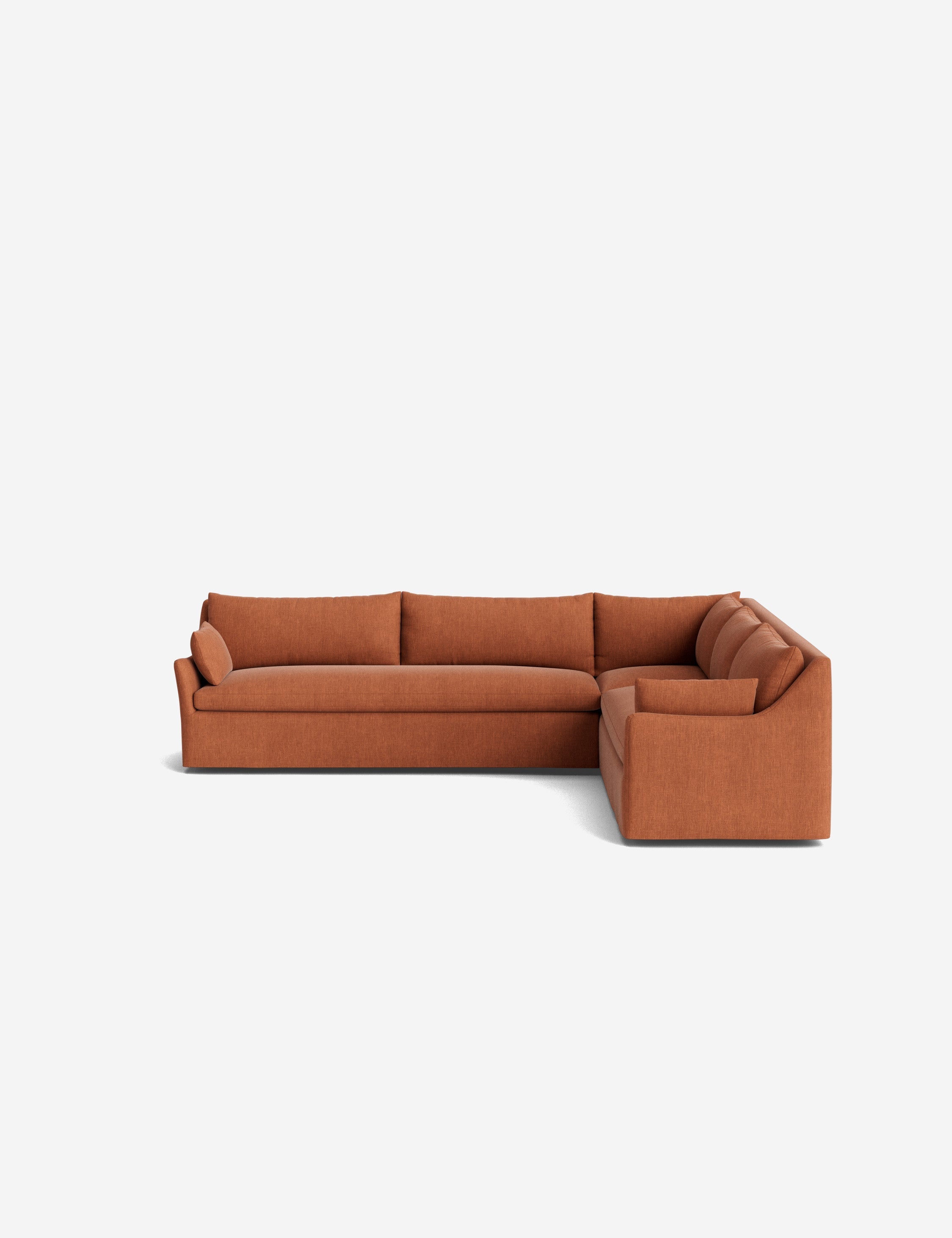 Palia Corner Sectional Sofa | Slipcover-Style, Slope-Arm Design