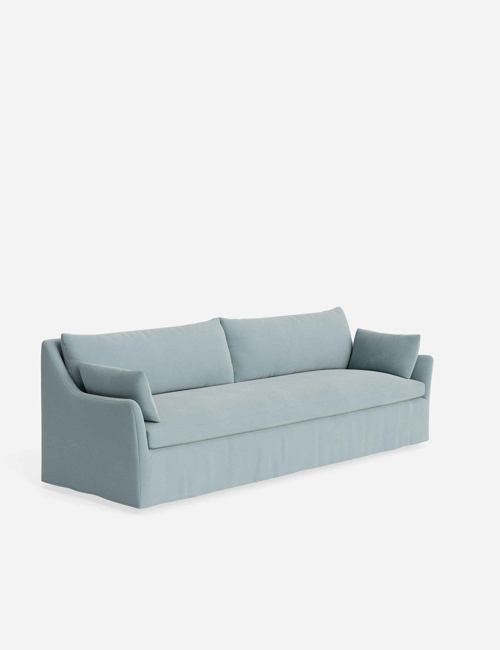 Pavona Slipcover Sofa | Casual Elegant Design, Slope-Arm Style