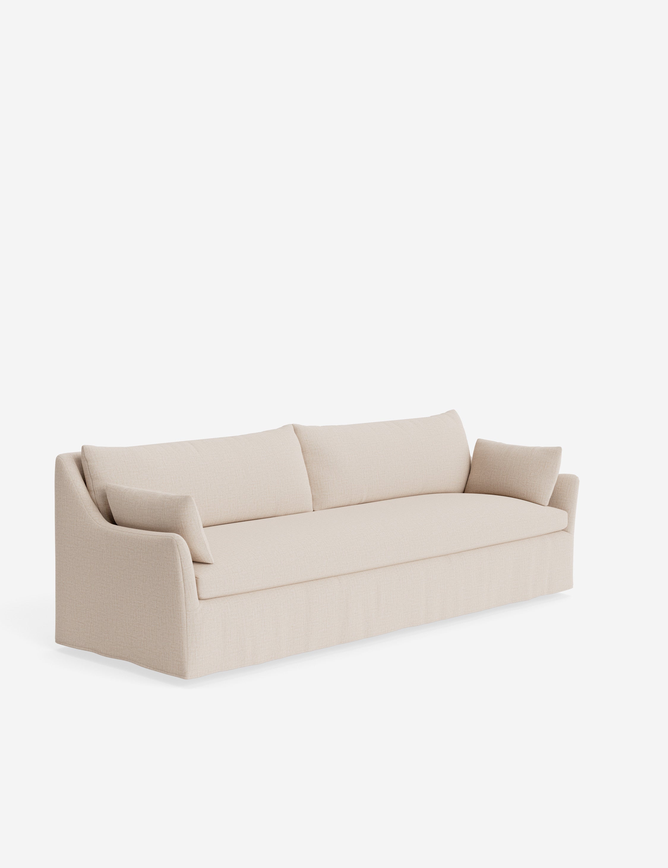 Pavona Slipcover Sofa | Casual Elegant Design, Slope-Arm Style