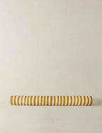 Bello Long Bolster Pillow | Painterly Stripe Linen, Oversized Accent