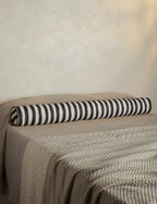 Bello Long Bolster Pillow | Painterly Stripe Linen, Oversized
