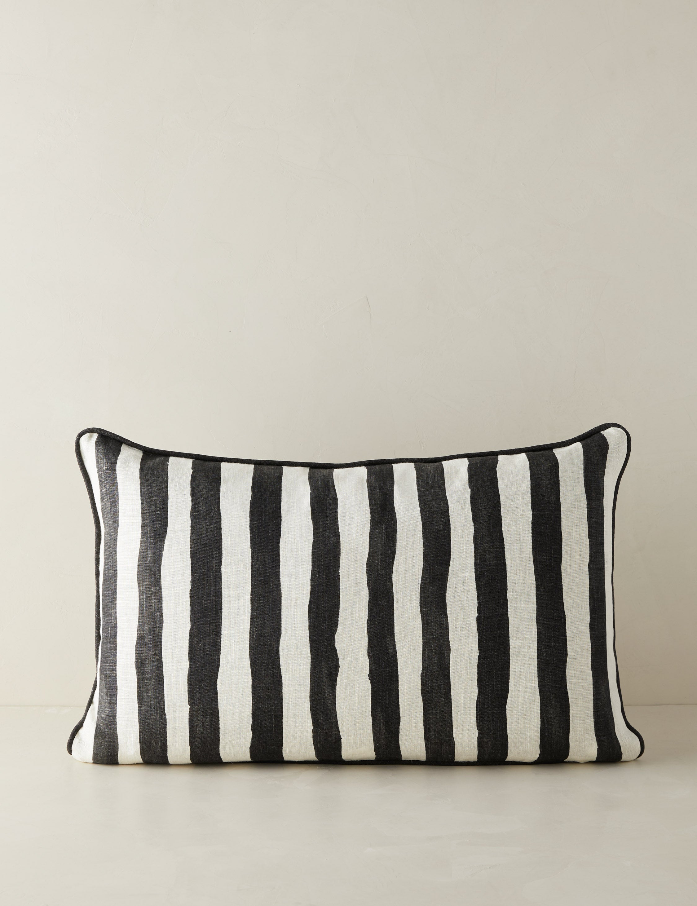 Bello Stripe Linen Pillow | Modern Painted Design