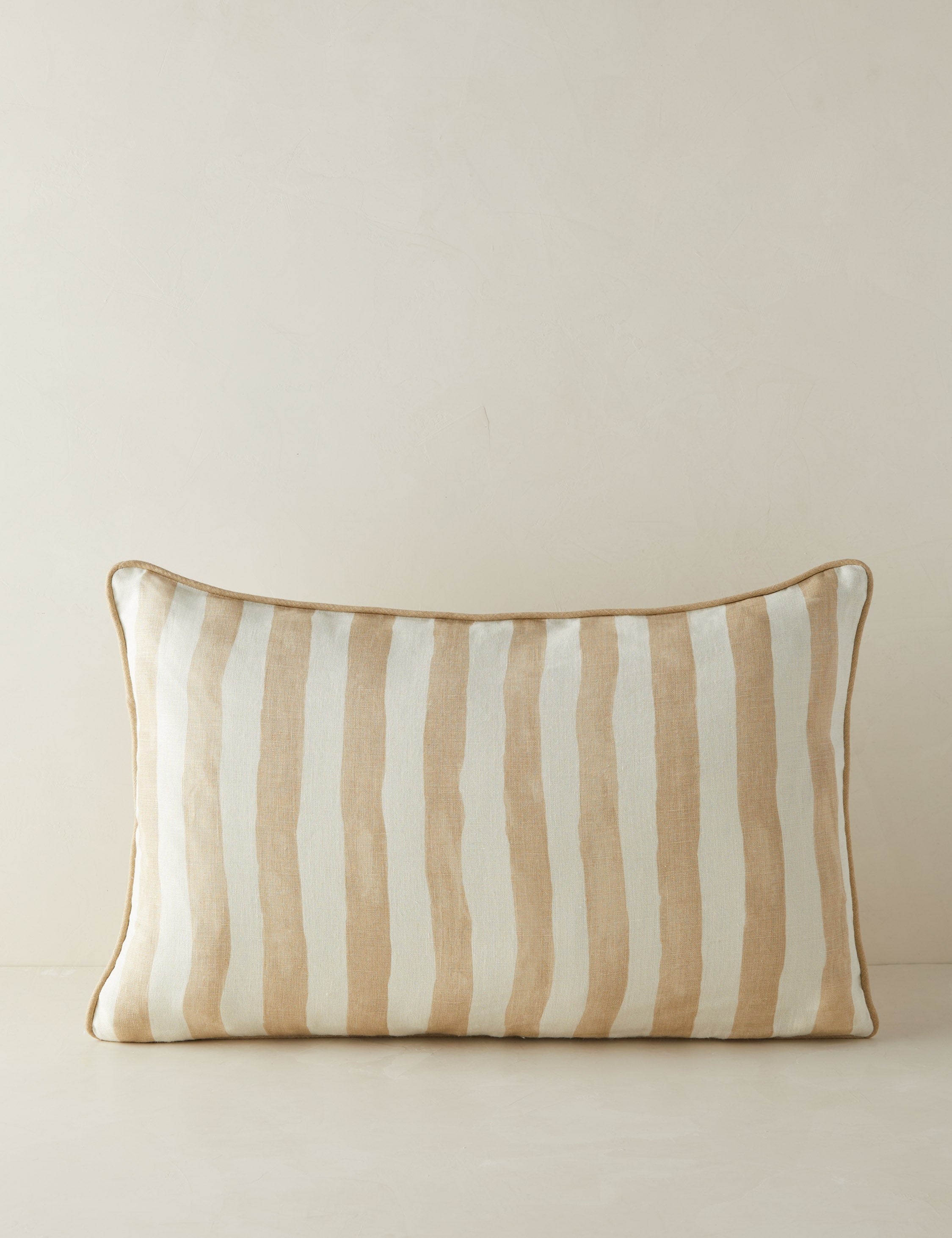Bello Stripe Linen Pillow | Modern Painted Design