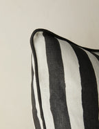 Bello Stripe Linen Pillow | Modern Painted Design