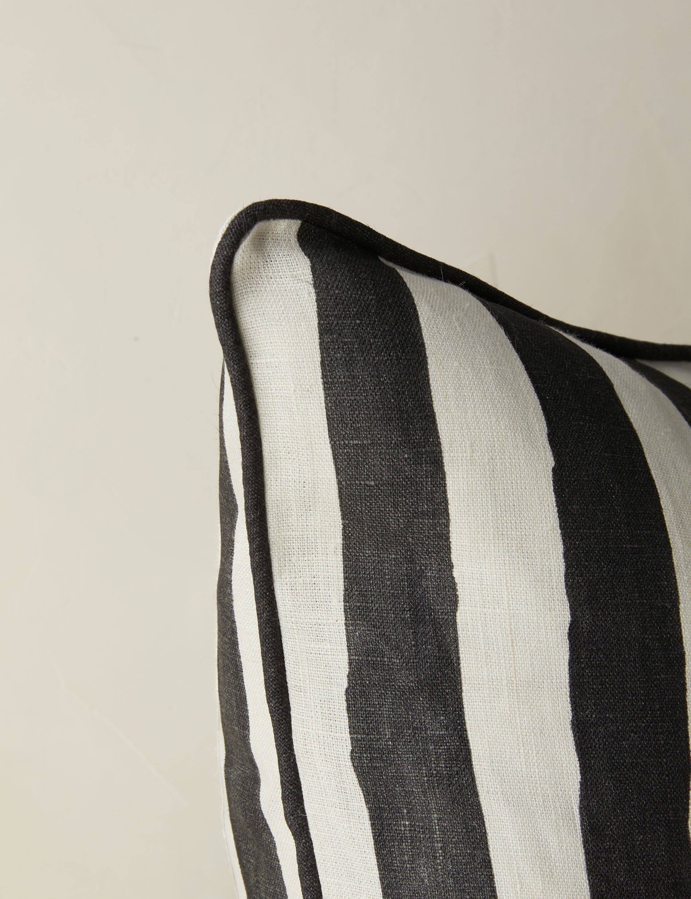Bello Stripe Linen Pillow | Modern Painted Design