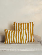 Bello Stripe Linen Pillow | Modern Painted Design
