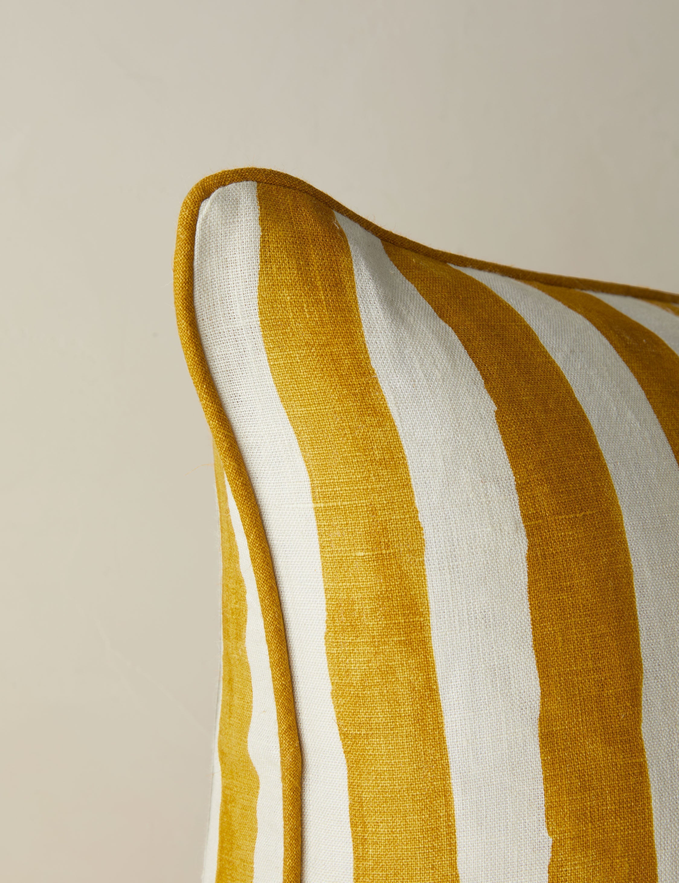 Bello Stripe Linen Pillow | Modern Painted Design