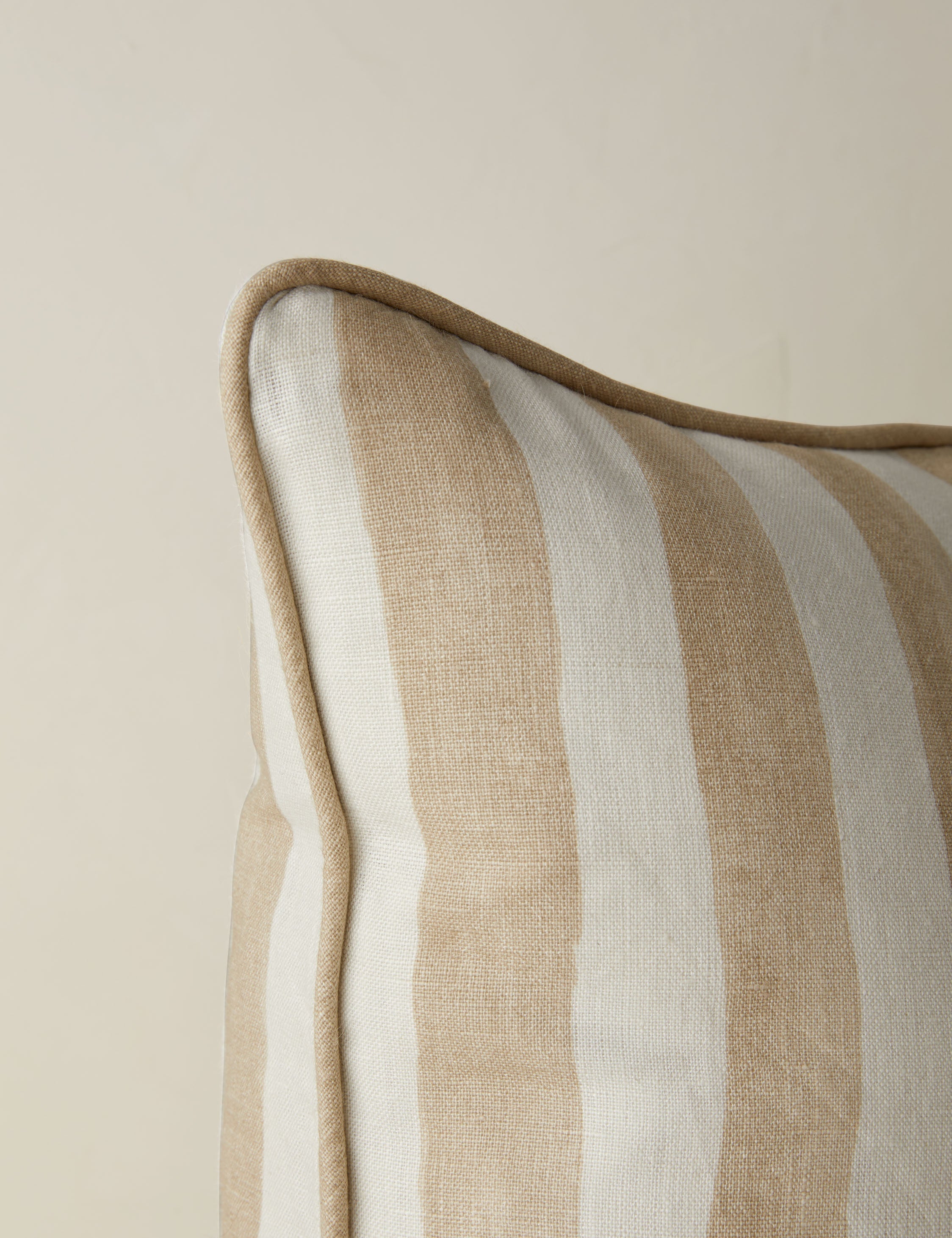Bello Stripe Linen Pillow | Modern Painted Design