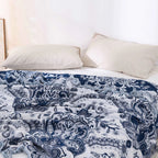 PaisleyDream: Cotton Blankets with Elegant Paisley Pattern & Decorative Tassels – for Sofa & Bedroom