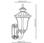 Verenia - Waterproof Vintage Outdoor Wall Lamp Frosted Glass