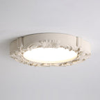 Carved Relief Resin Flush Ceiling Light