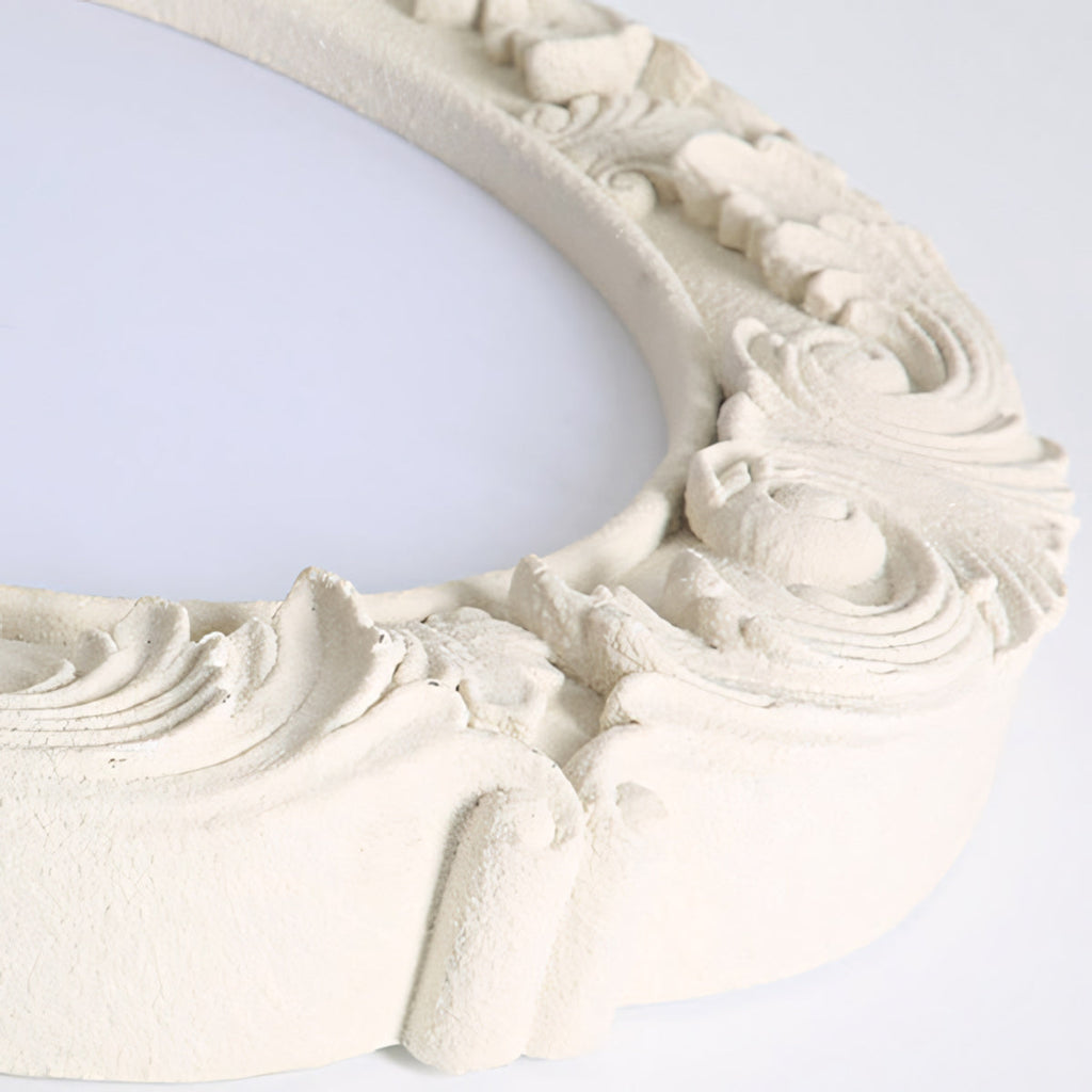 Carved Relief Resin Flush Ceiling Light