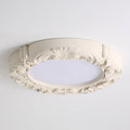 Carved Relief Resin Flush Ceiling Light